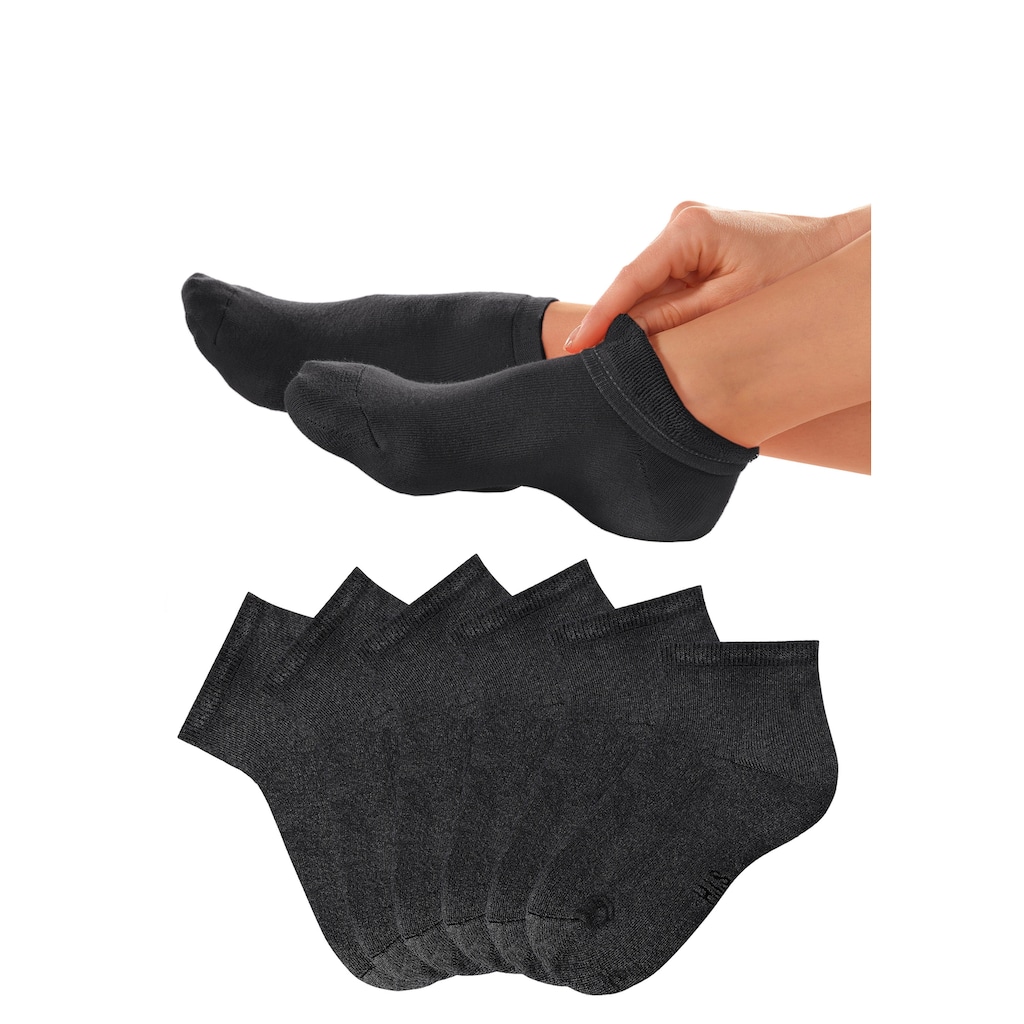 H.I.S Kurzsocken, (Packung, 6 Paar), mit kuscheligem Innenfrottee