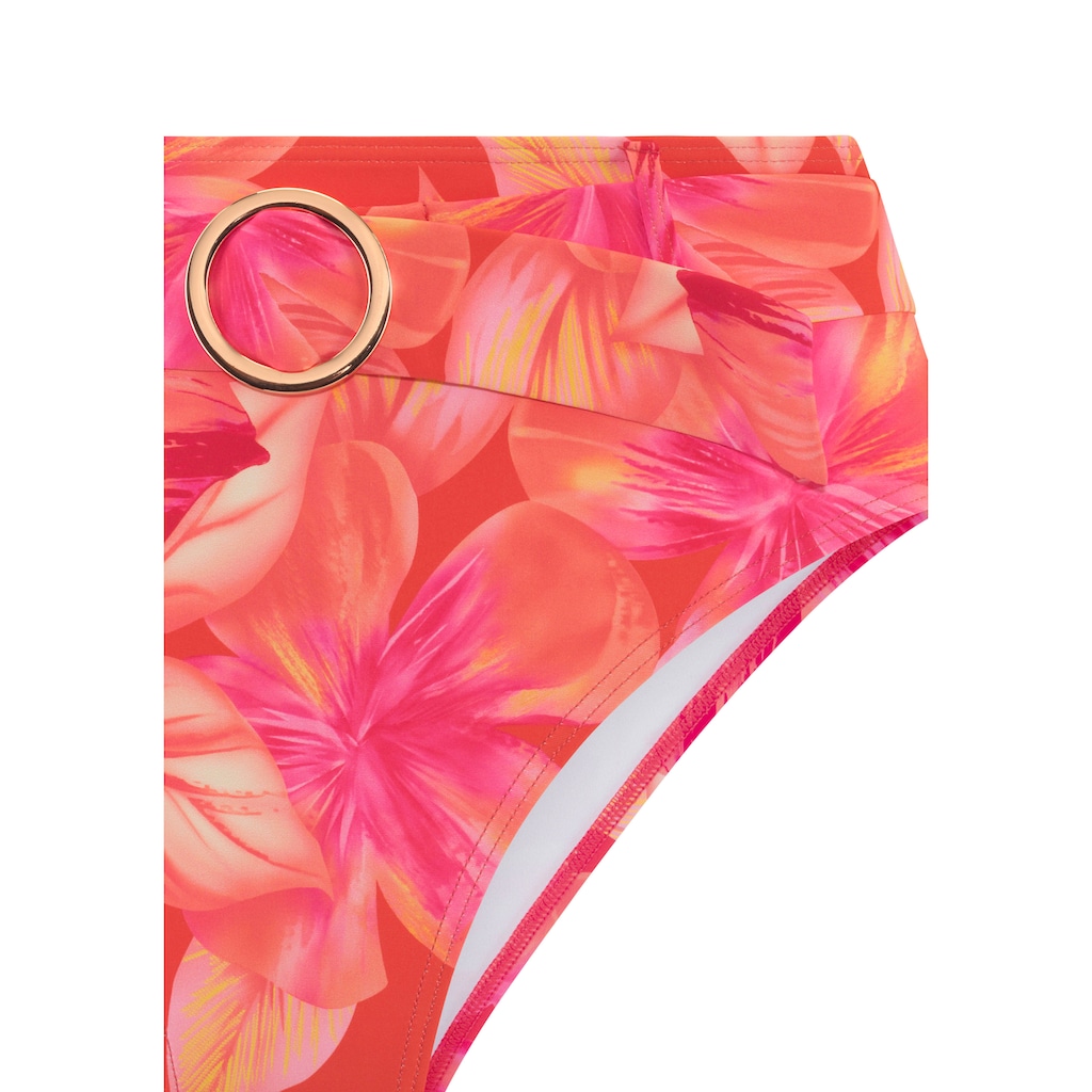 s.Oliver Highwaist-Bikini-Hose »Jayce«, mit breitem Gürtel