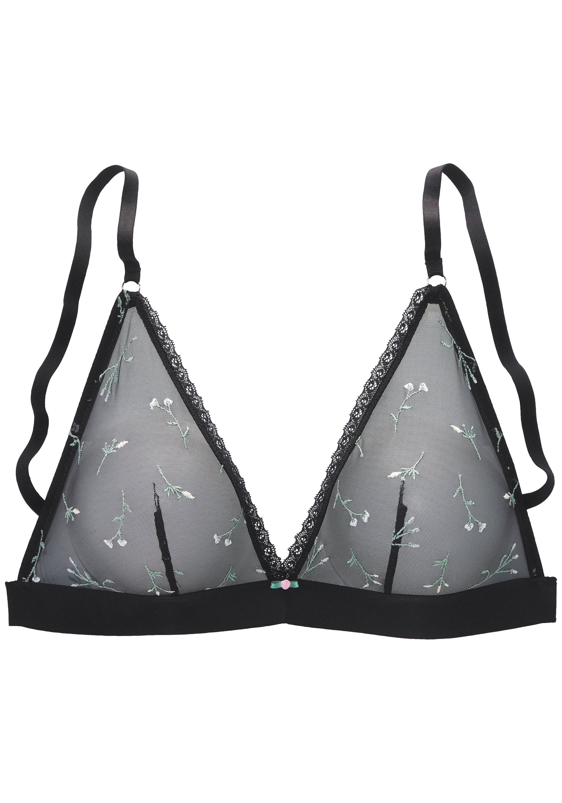 Vivance Bralette-BH »Thea«, ohne Bügel mit Blumen aus feiner Stickereispitze, sexy Dessous