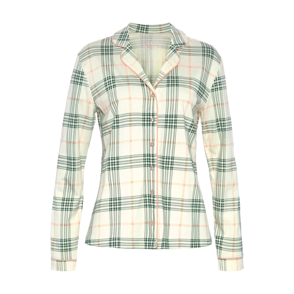 Vivance Dreams Pyjama, (2 tlg.), im klassischen Schnitt