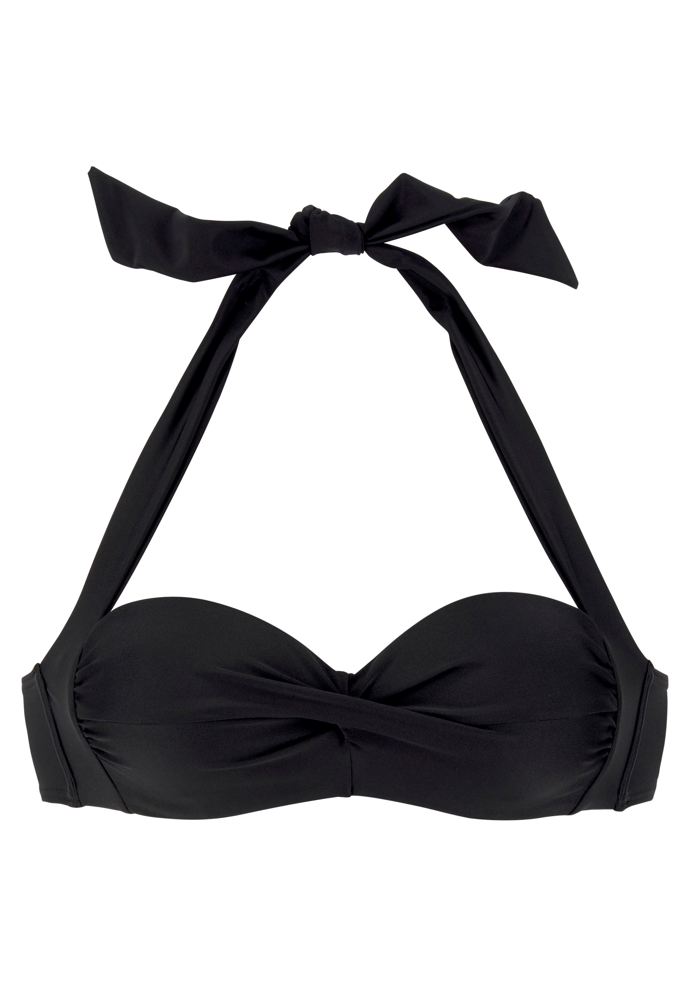 LASCANA Bügel-Bandeau-Bikini-Top »Lolo« in getwisteter Optik