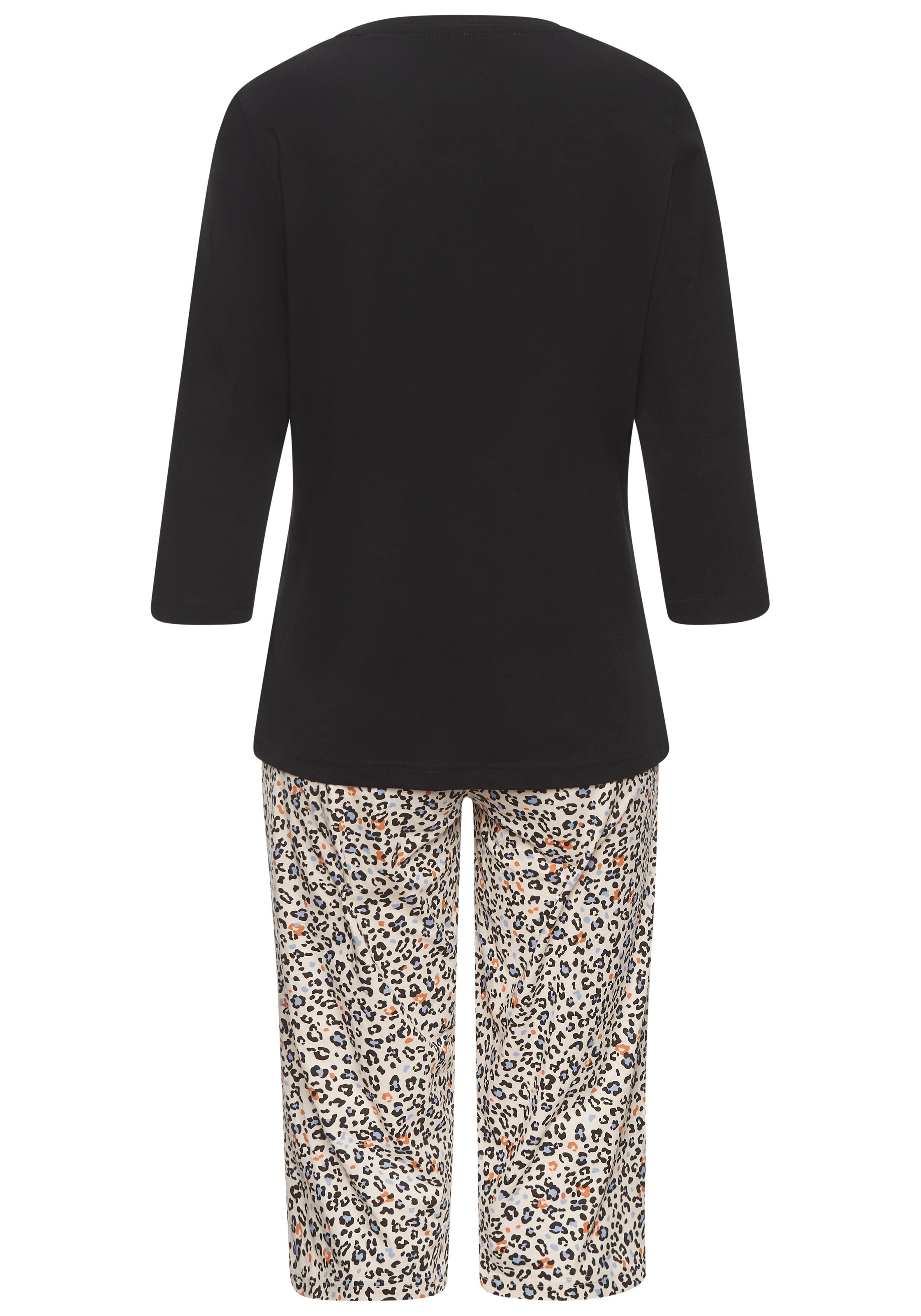 Vivance Dreams Capri-Pyjama, (2 tlg.), mit schönem Animalprint