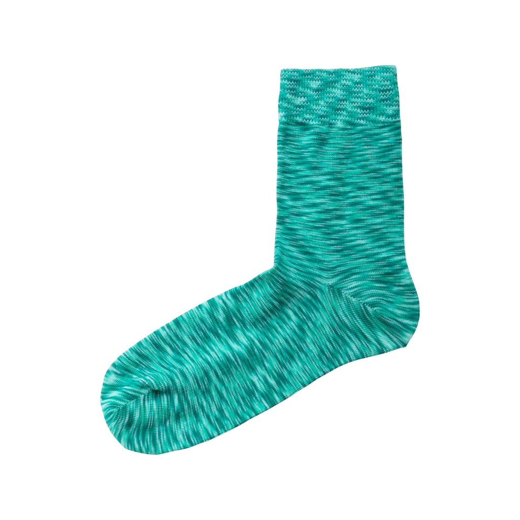 H.I.S Freizeitsocken, (Packung, 6 Paar), mit farbigem Garn