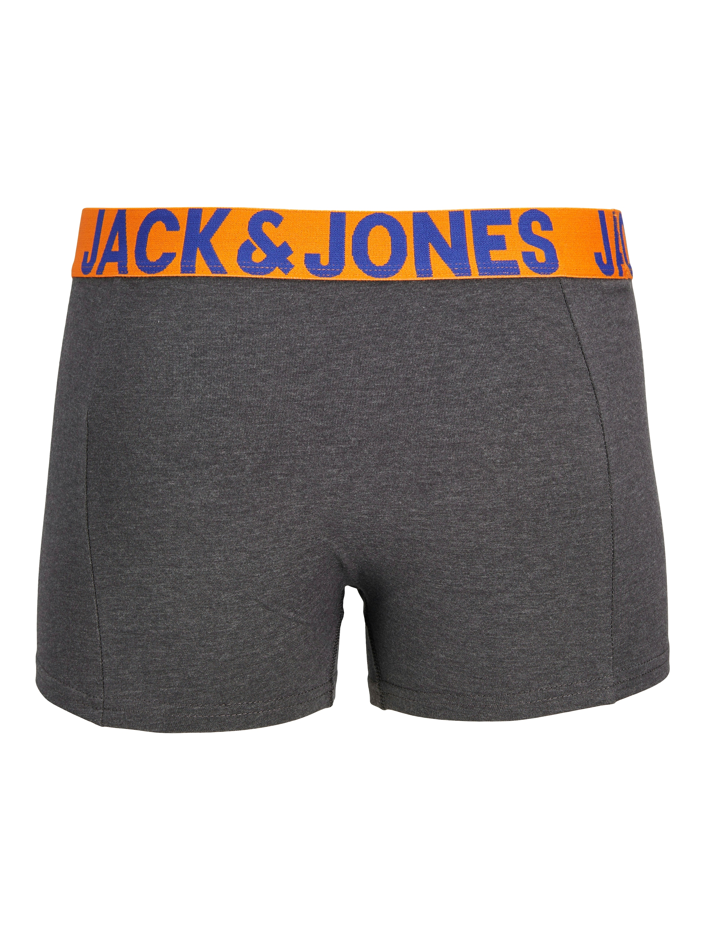Jack & Jones Boxer »JACCRAZY im Dreierpack mit kontrastfarbenem Bund und Stretchkomfort«, 3 cuis unifarben mit Farbeinsatz, modisch, eng anliegend, Baumwollmischung