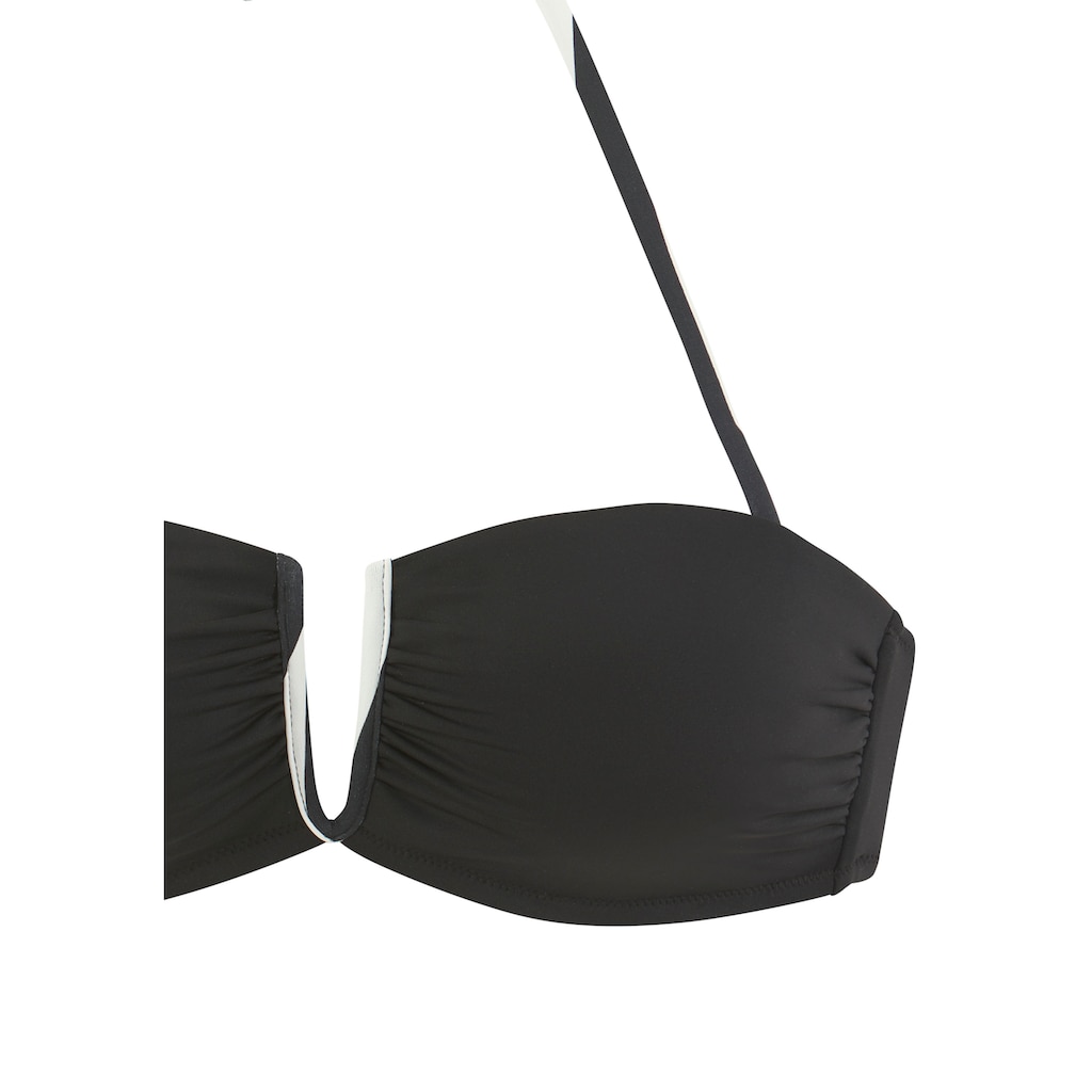 French Connection Bandeau-Bikini »Claire«, V-förmige Schnalle zwischen den Cups