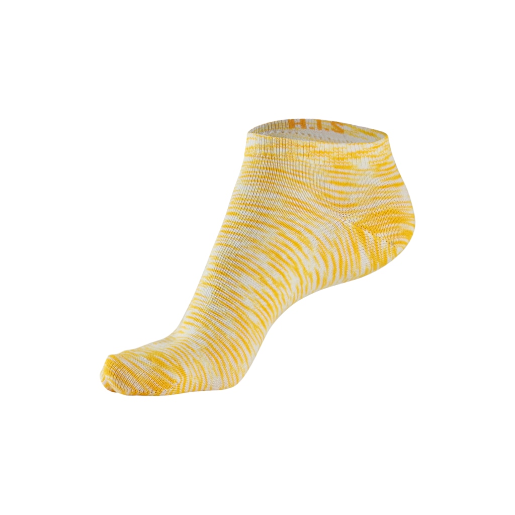 H.I.S Sneakersocken, (Packung, 6 Paar), mit farbigem Garn