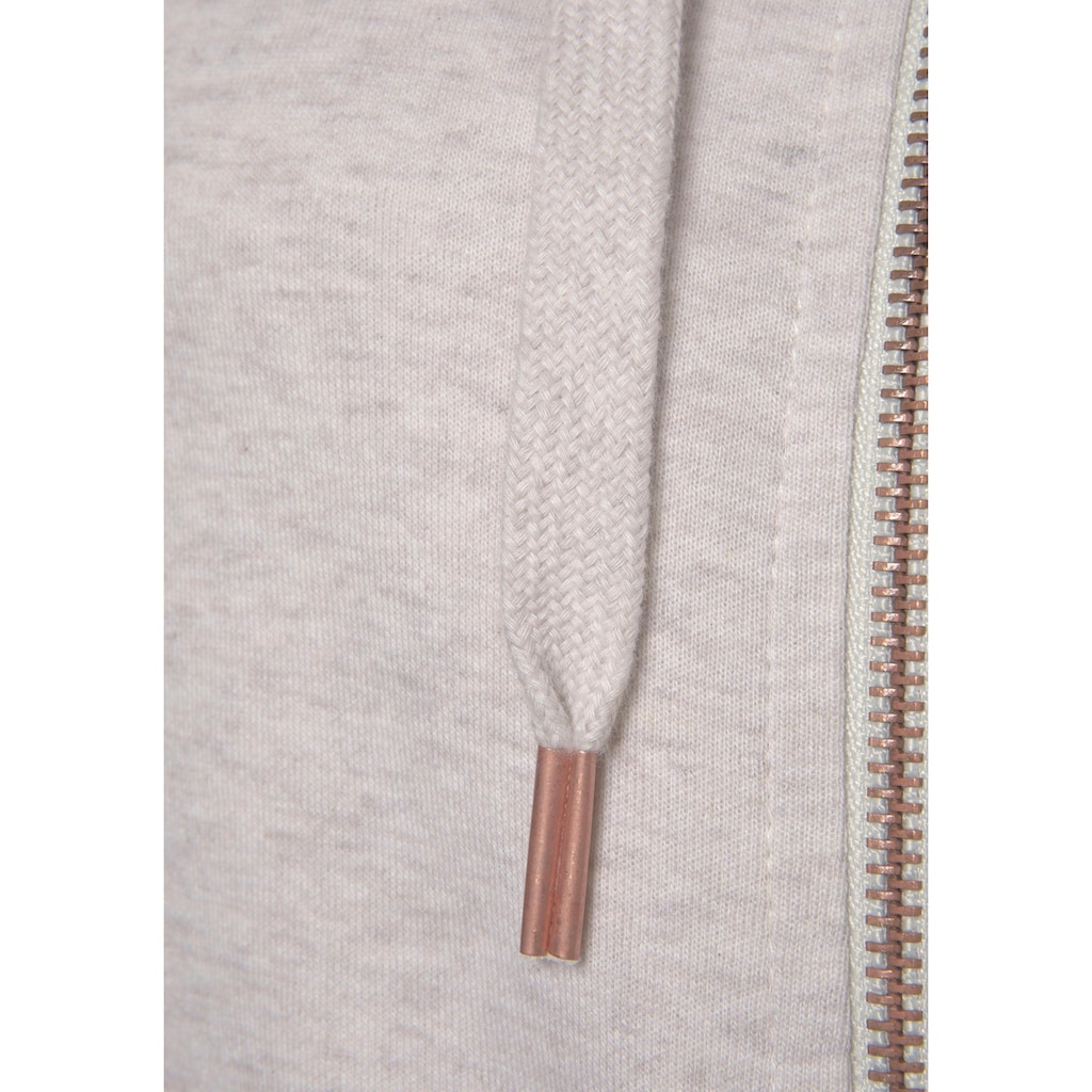 Bench. Loungewear Sweatjacke, mit Taschen und Zipper, Loungeanzug