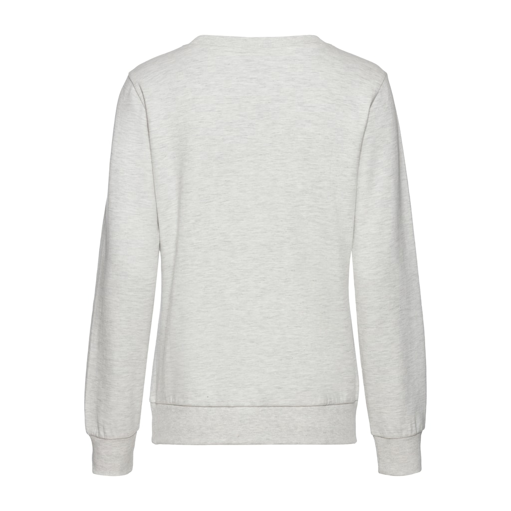 Vivance Longsweatshirt, mit Loungewear Stickerei, Loungeshirt