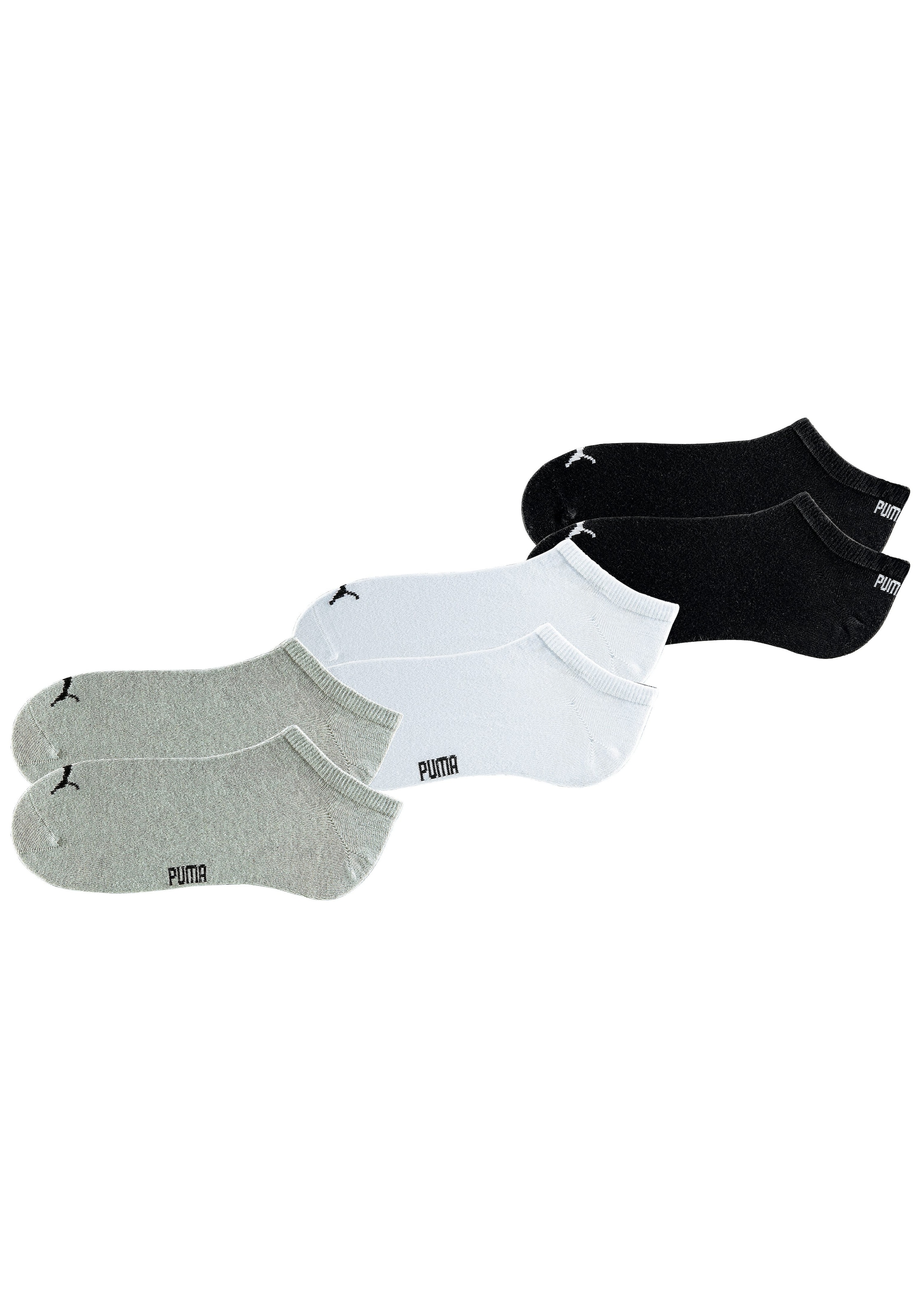 PUMA Sneakersocken »PU Sneaker Socks 6-pack« Packung, 6 Paar tlg. mit eingestricktem Markenlogo
