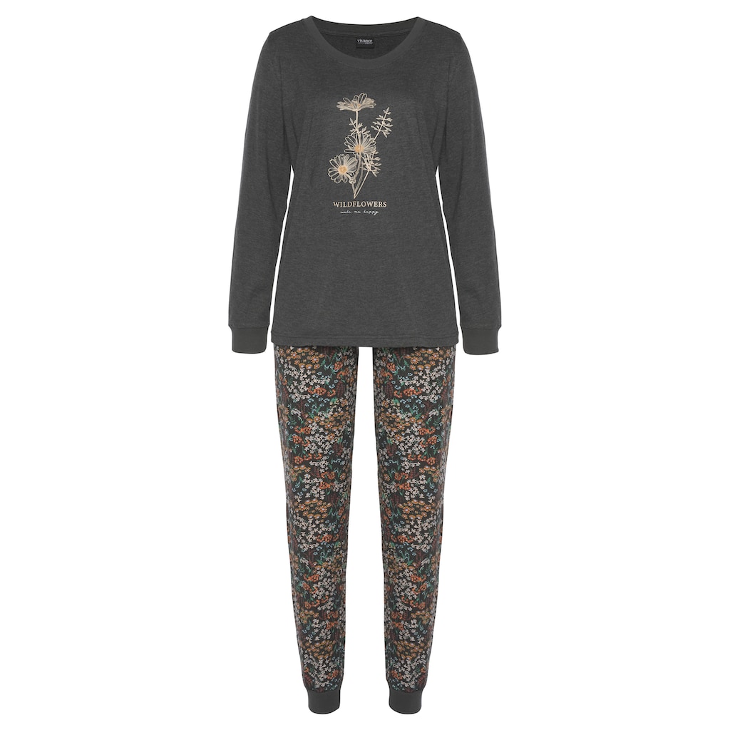 Vivance Dreams Pyjama, (2 tlg.), mit Frontdruck