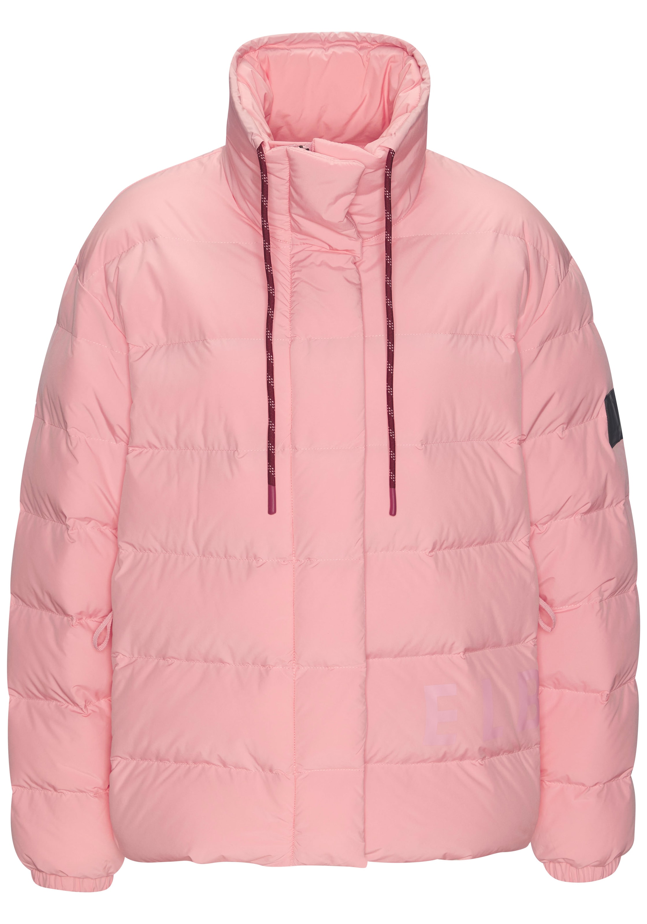 Elbsand Steppjacke mit grossem seitlichen Logo-Print