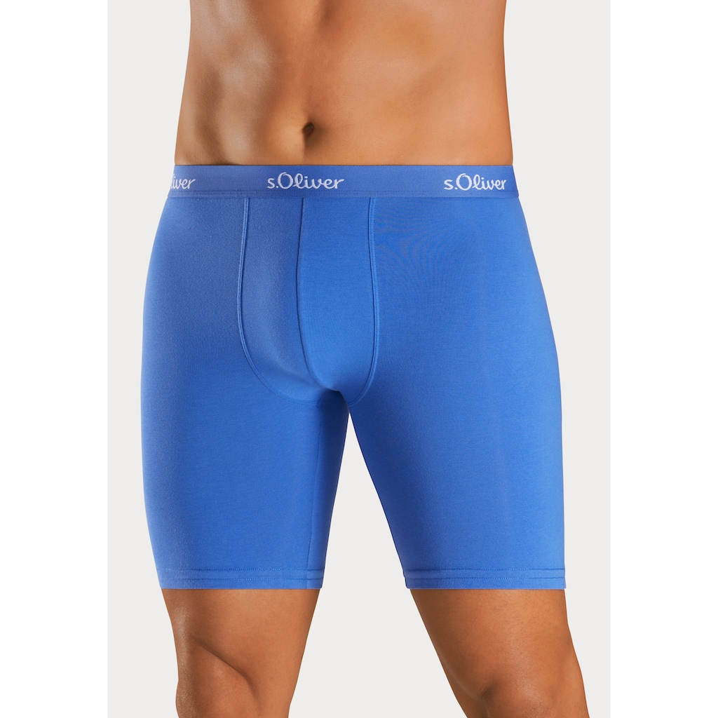 s.Oliver Boxer »Boxershorts für Herren«, (Packung, 3 St.), mit längerem Bein