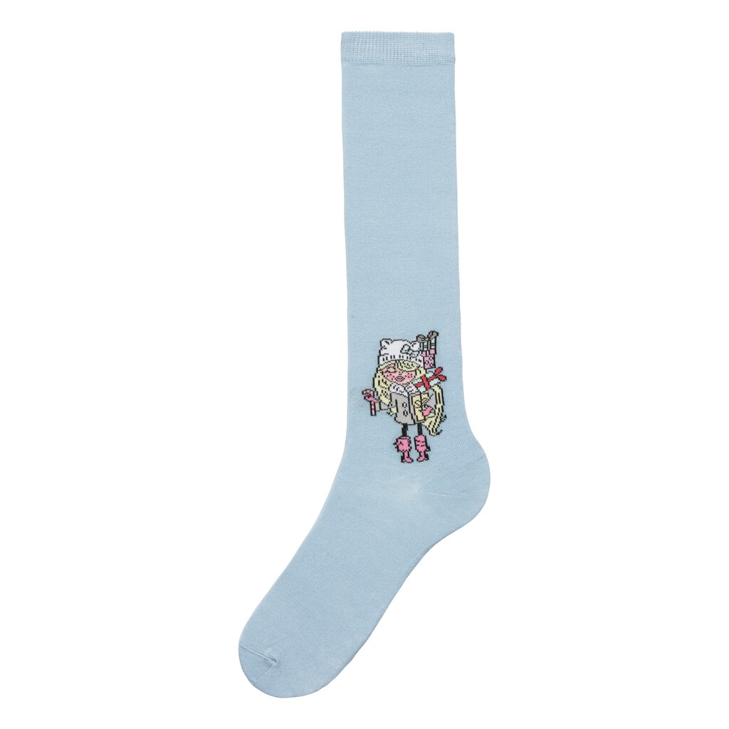 H.I.S Kniestrümpfe, (Packung, 5 Paar), mit eingestricktem Motiv
