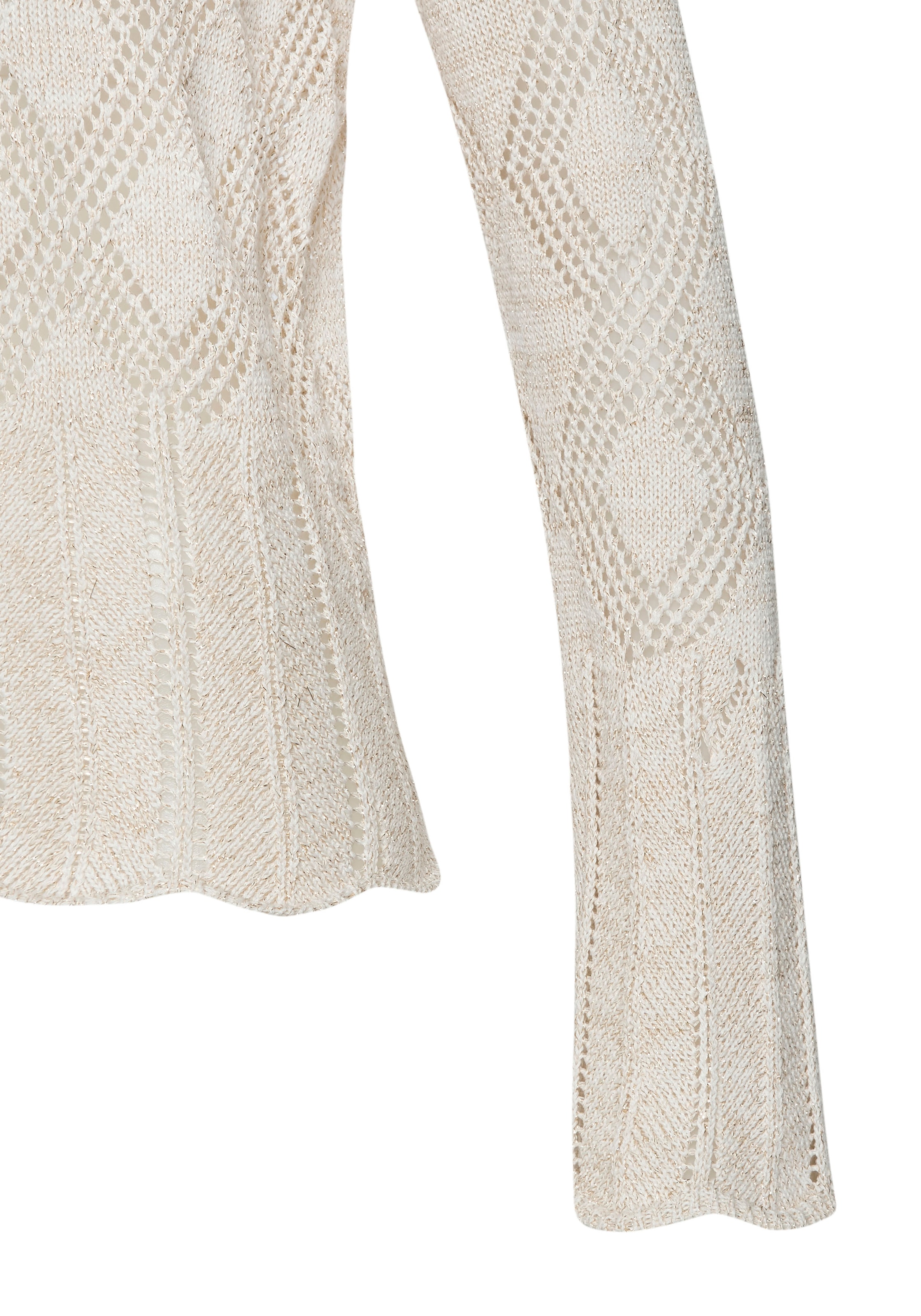LASCANA Ajourpullover, mit tollem Lochstrickmuster, weiche Strickware mit mit Glitzergarn
