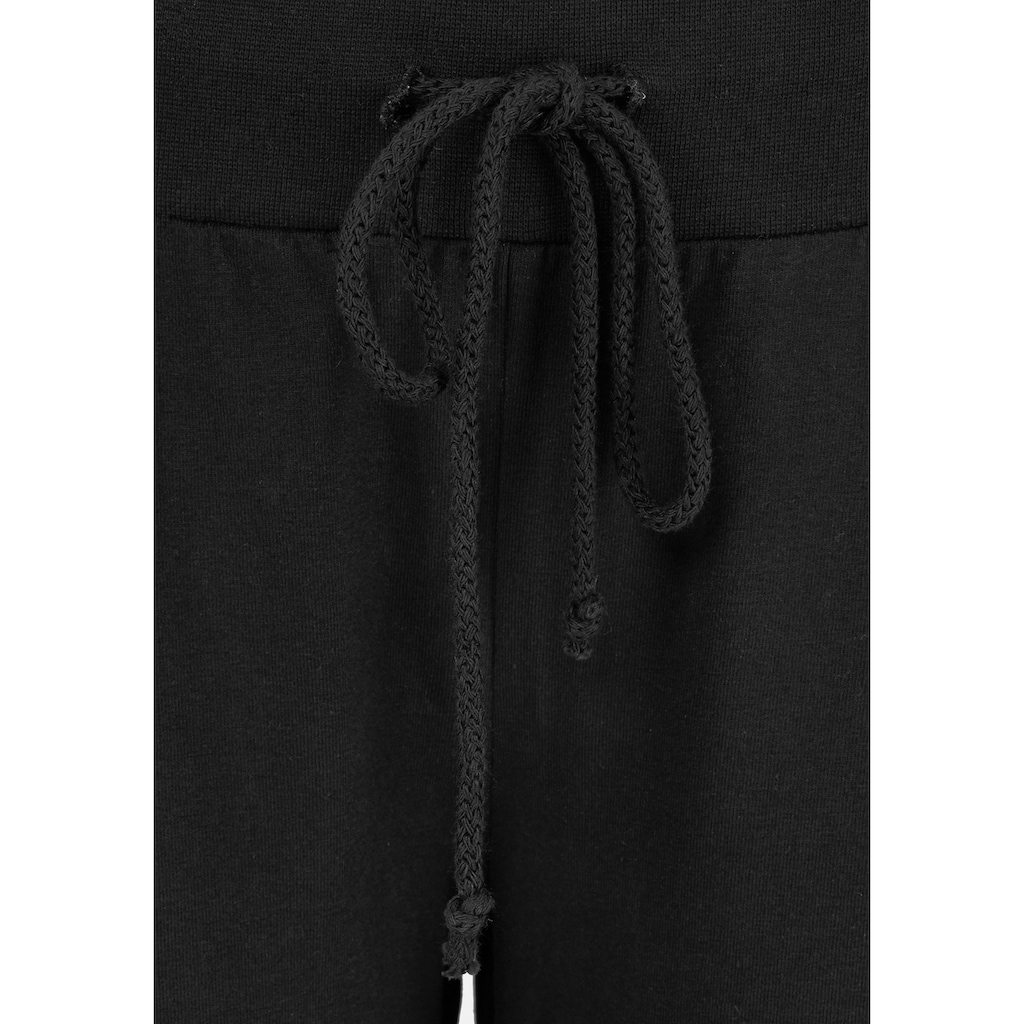 Beachtime 7/8-Strandhose, aus weichem Jersey, Wide-Leg, Jogginghose, Relaxhose
