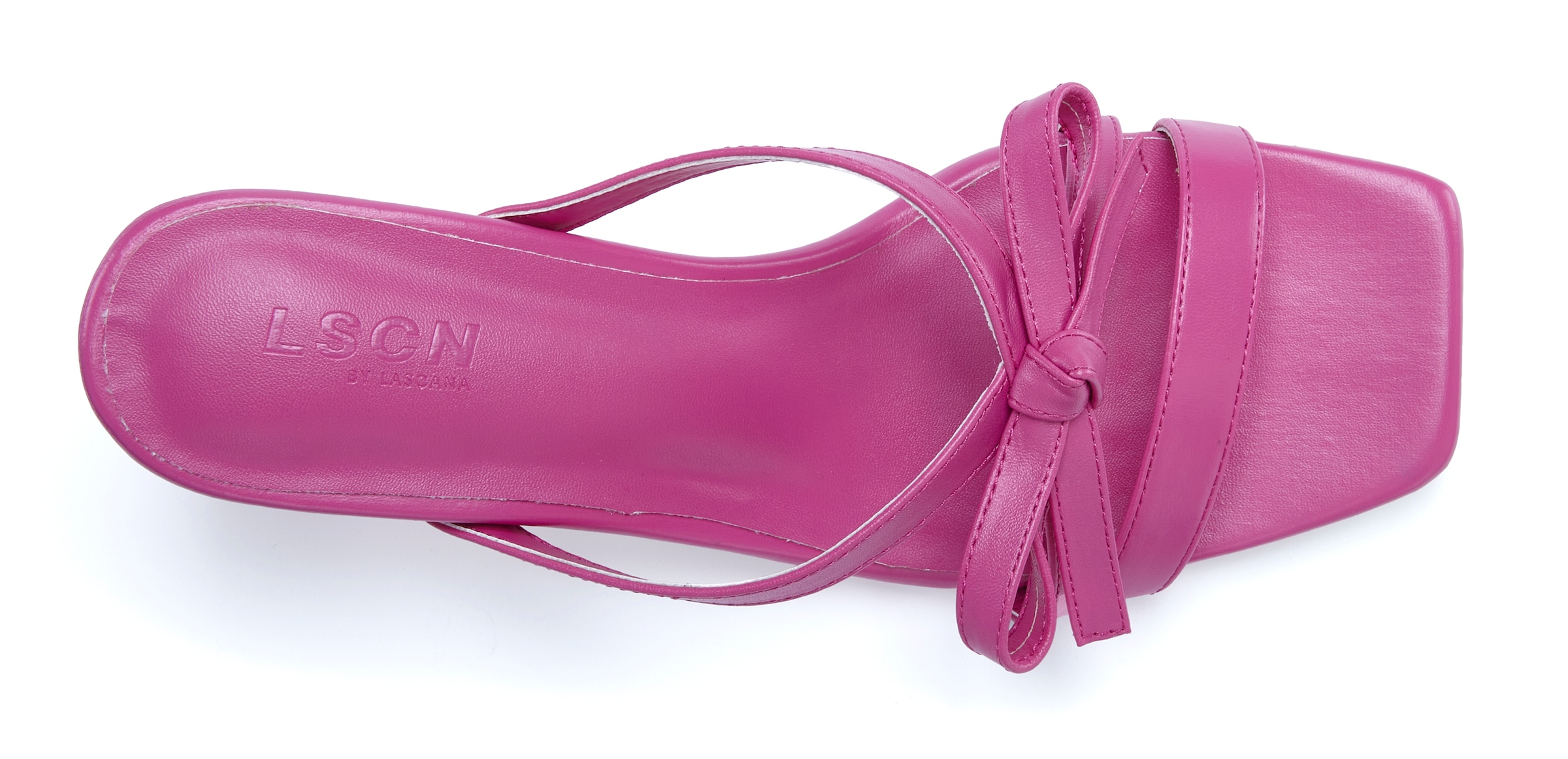 LSCN by LASCANA Pantolette  Mule, Sandale, offener Schuh, in Karree-Form mit Kitten-Heel