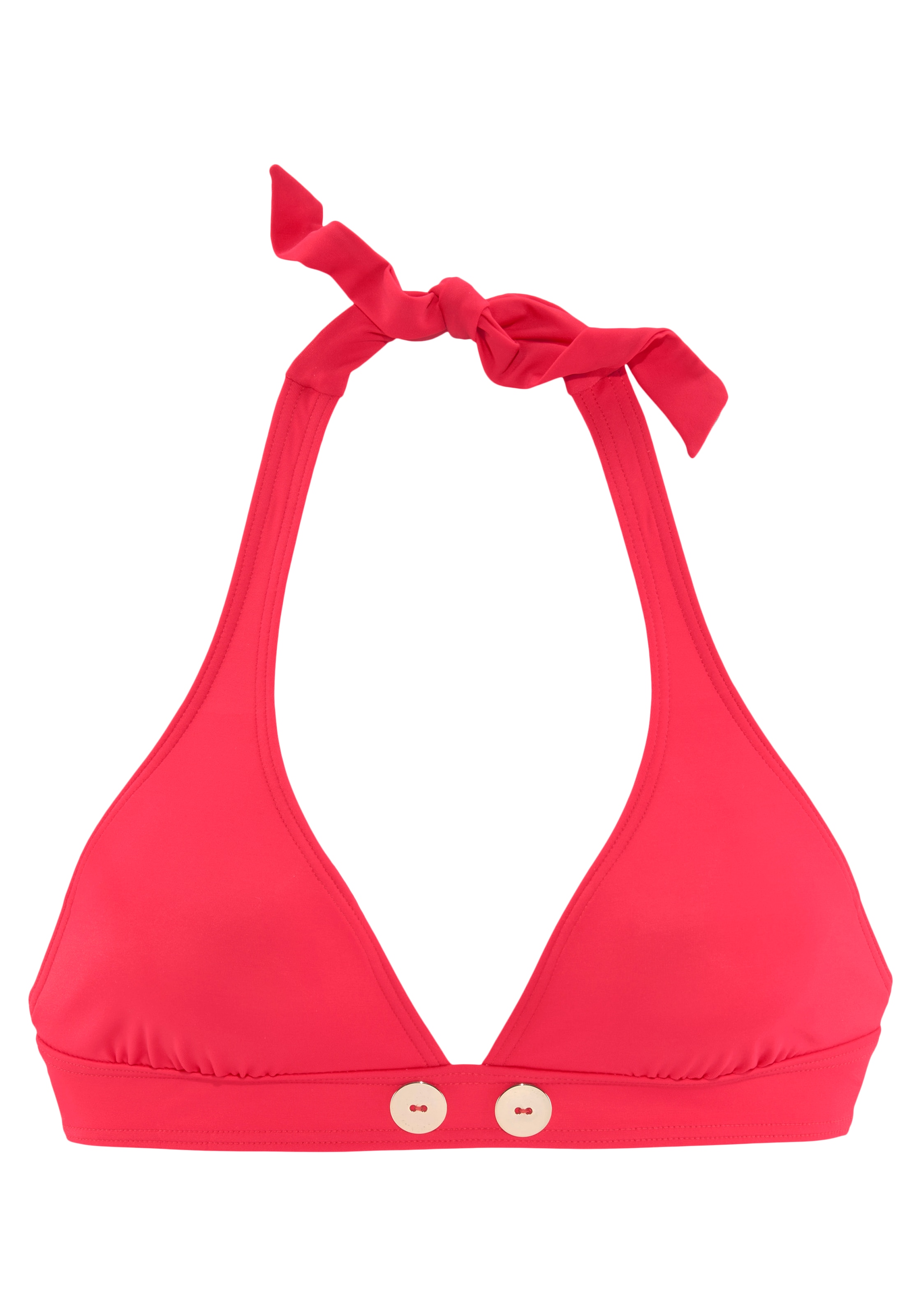 Vivance Triangel-Bikini, mit goldfarbenen Zierknöpfen