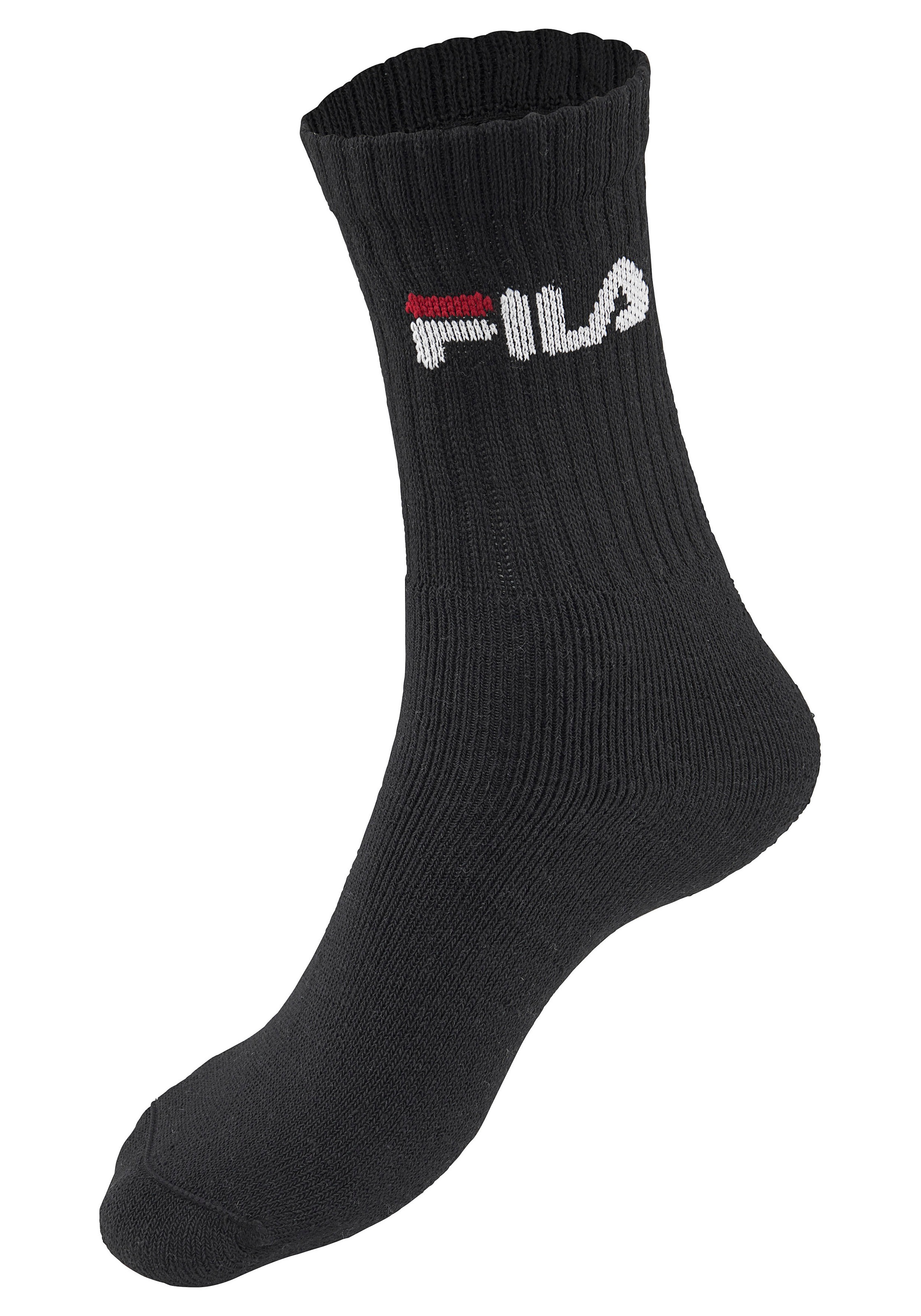 Fila Chaussettes de tennis »UNISEX CREW TENNIS FULL TERRY SOCKS« 6 cuis tlg. Sportsocken, flache Zehennaht