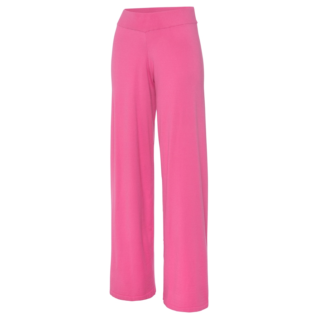 LASCANA Strickhose, mit weitem Bein, Loungewear
