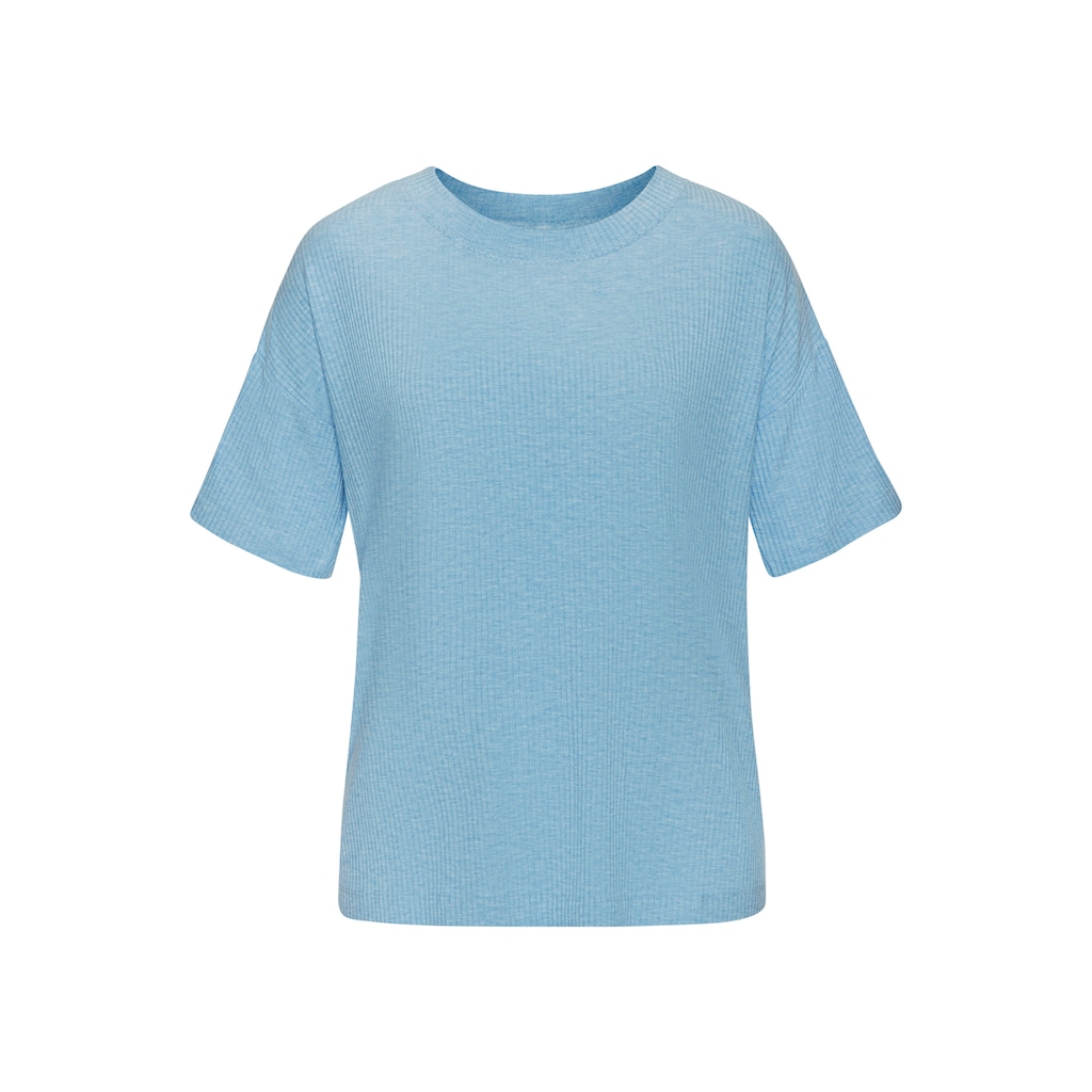 s.Oliver Pyjamaoberteil, in elastischer Rippware