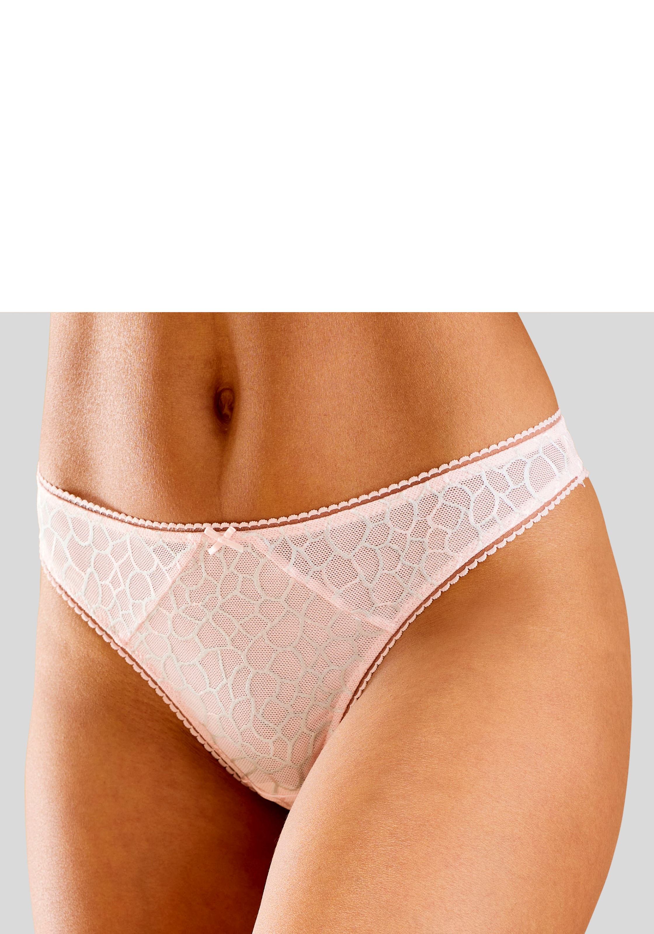 LASCANA String »Chiara« in graphischem Netz-Muster