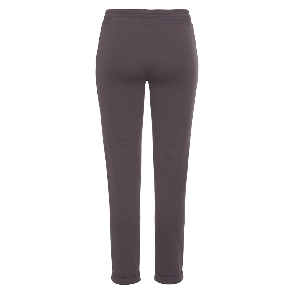 H.I.S Sweathose, Schlupfhose mit kleinem Aufschlag am Saum, Loungewear