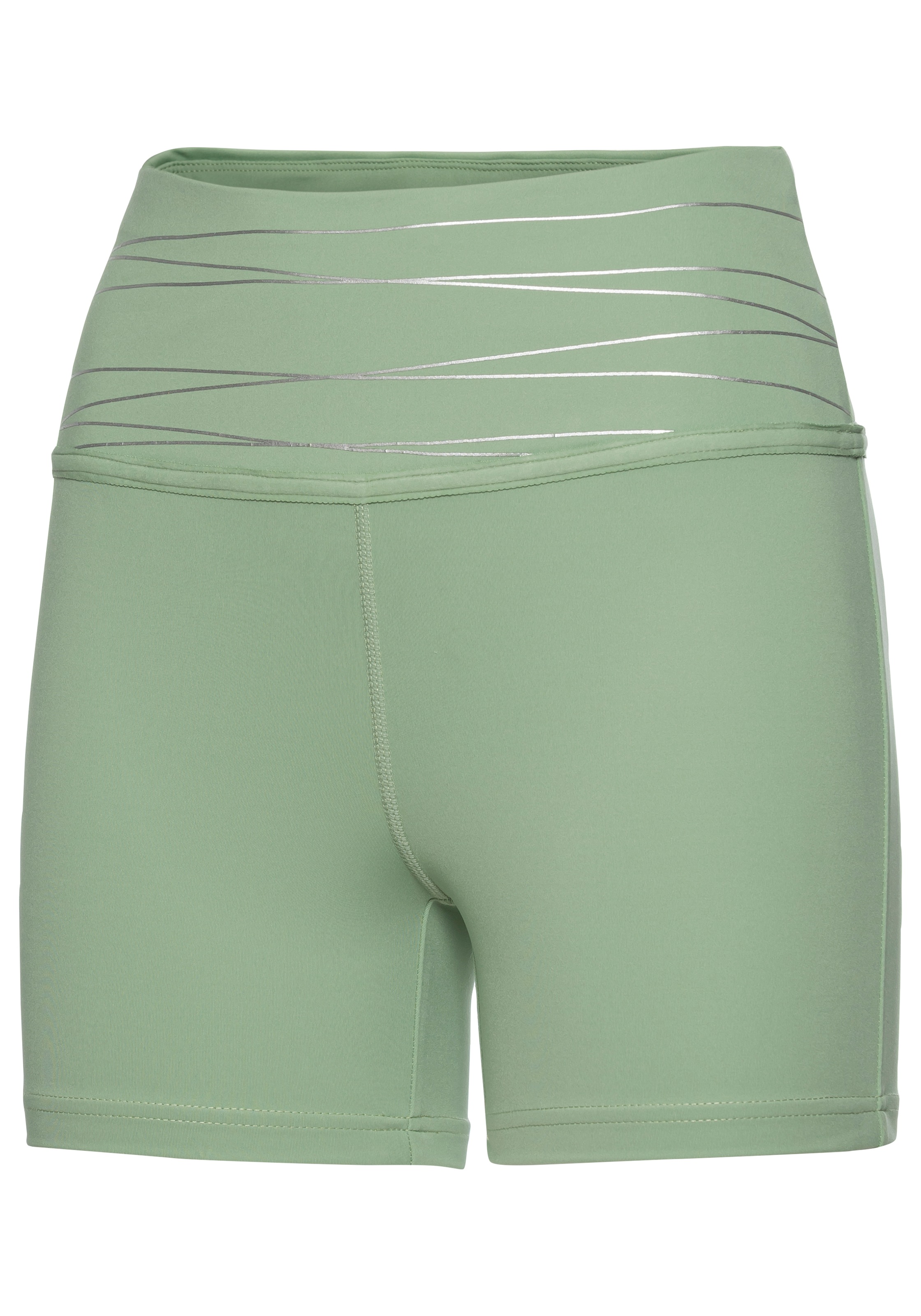 Vivance active Shorts, Sportshorts mit breiten Bündchen und Druck