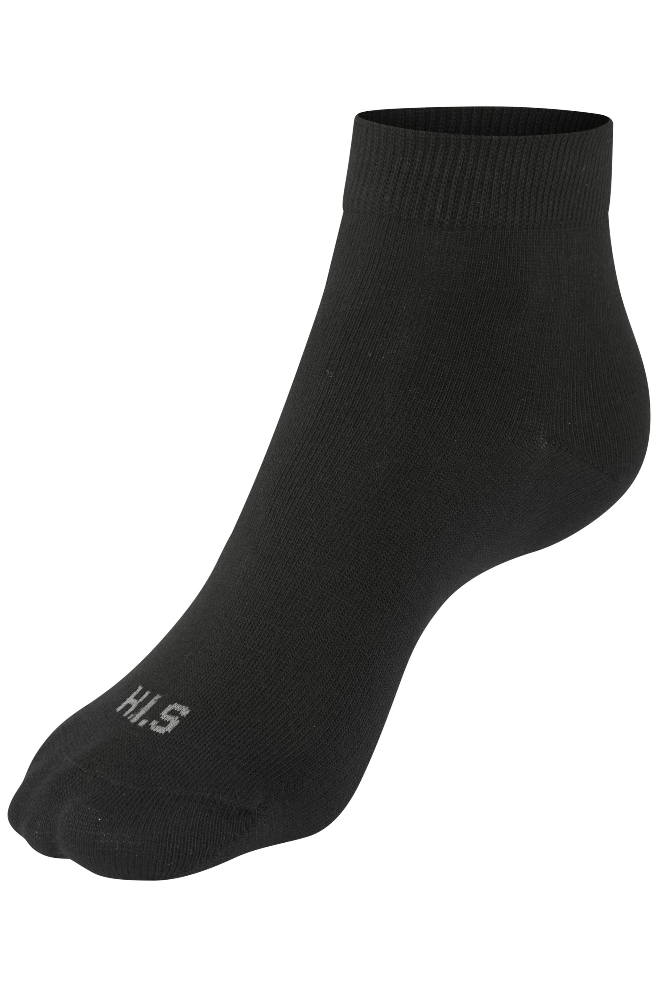 H.I.S Chaussettes courtes Packung, 6 Couple tlg. unifarben und meliert in einer Packung