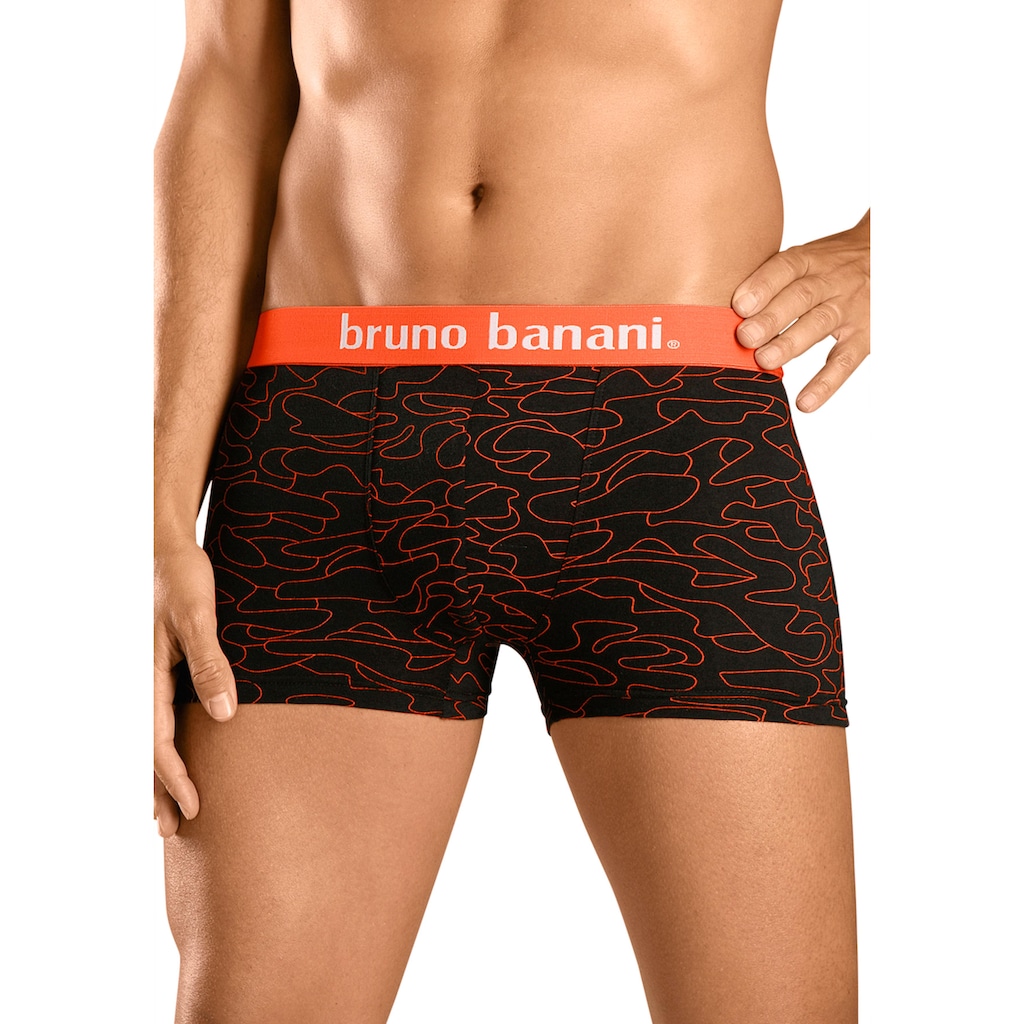 Bruno Banani Boxer »Boxershorts für Herren«, (Packung, 4 St.), mit Kontrast-Webbund