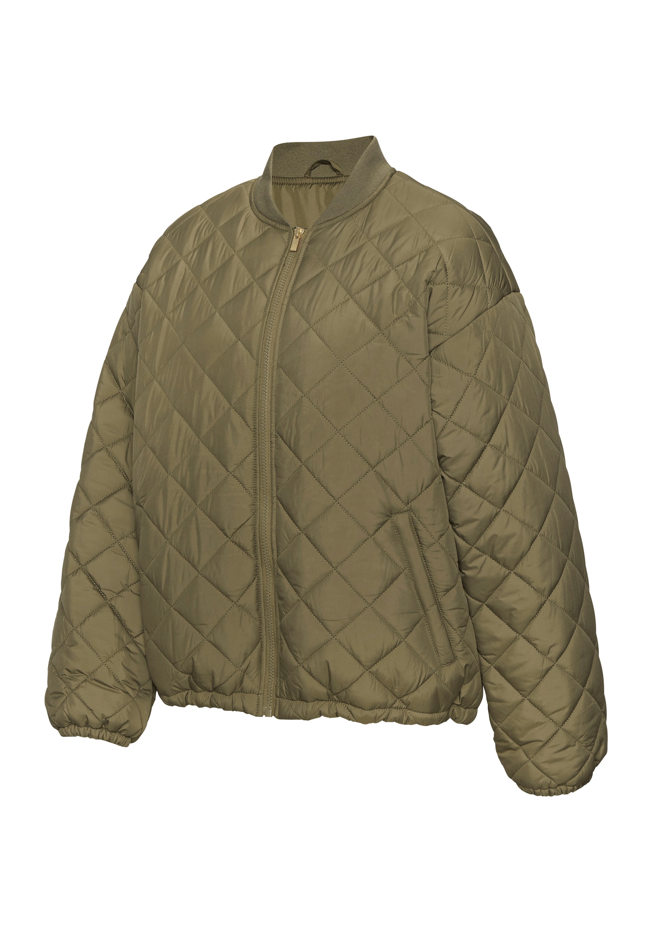French Connection Steppjacke, mit geripptem Stehkragen