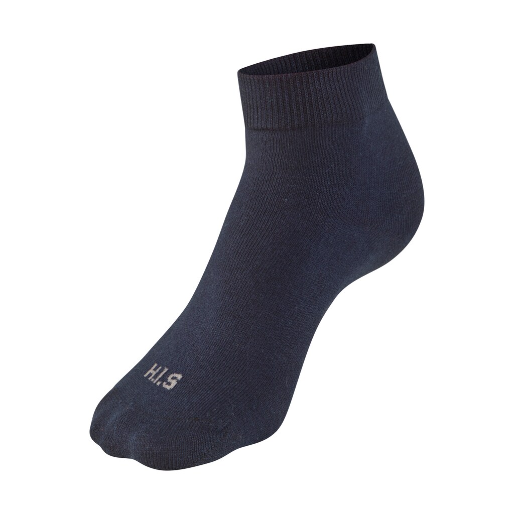 H.I.S Kurzsocken, (Packung, 3 Paar), zweimal uni, einmal meliert