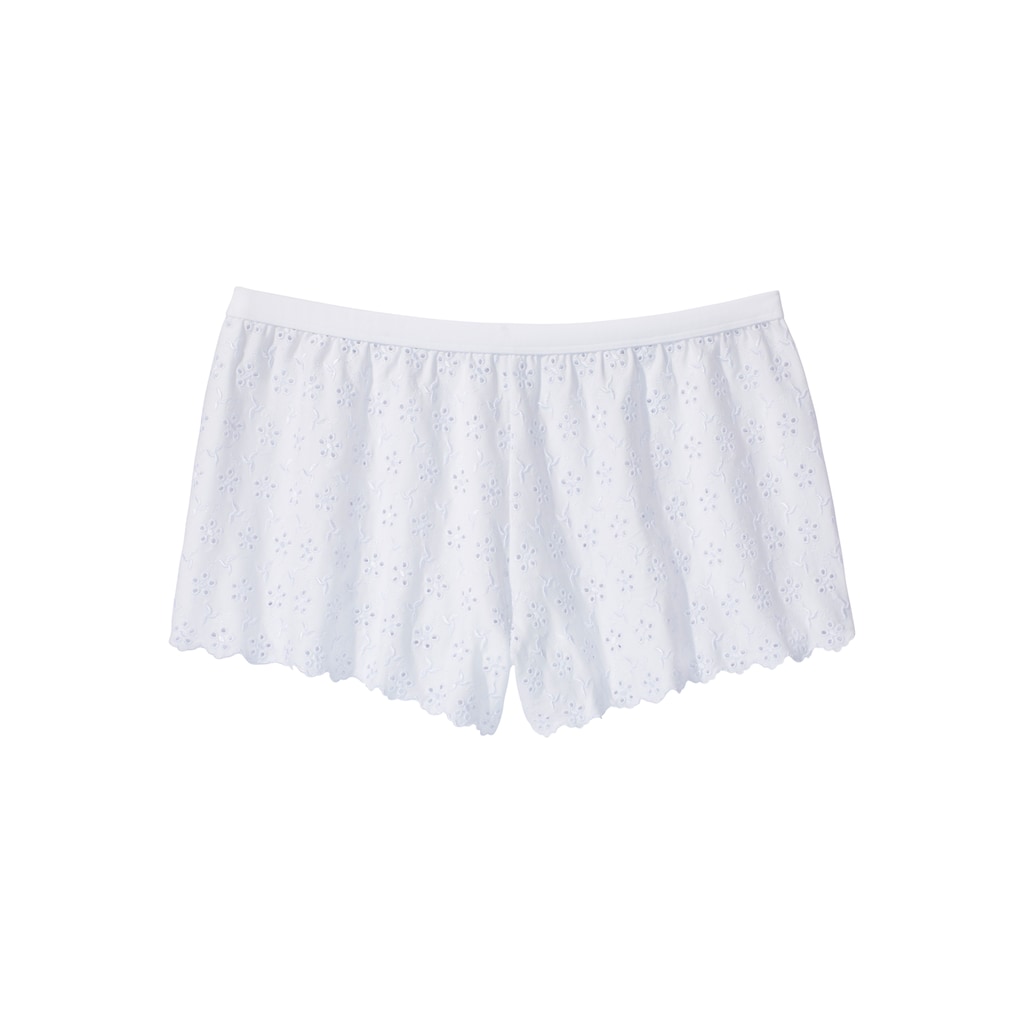 Vivance Panty, im edlen Shorty-Schnitt, aus weicher Baumwolle mit Lochstickerei