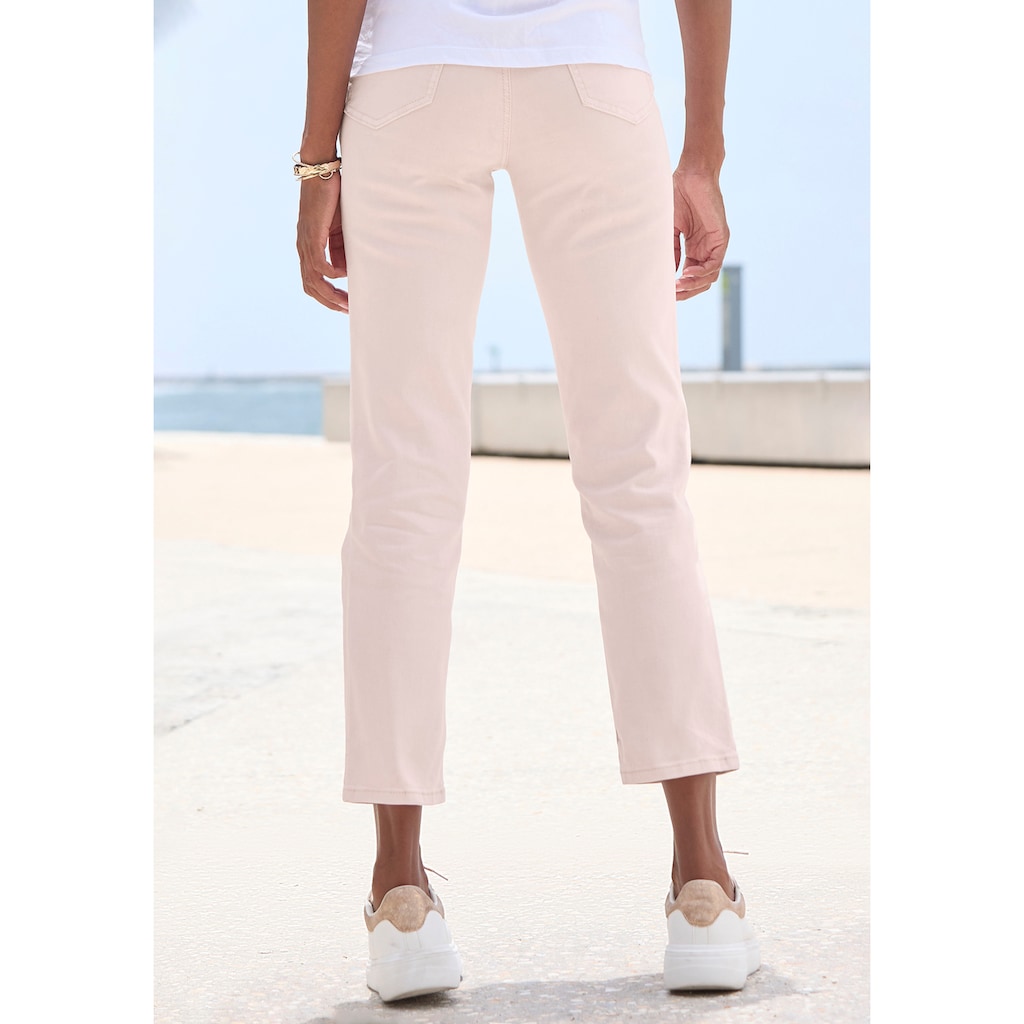 LASCANA Ankle-Jeans, mit Stretchanteil, elastische Jeans in gerader Passform