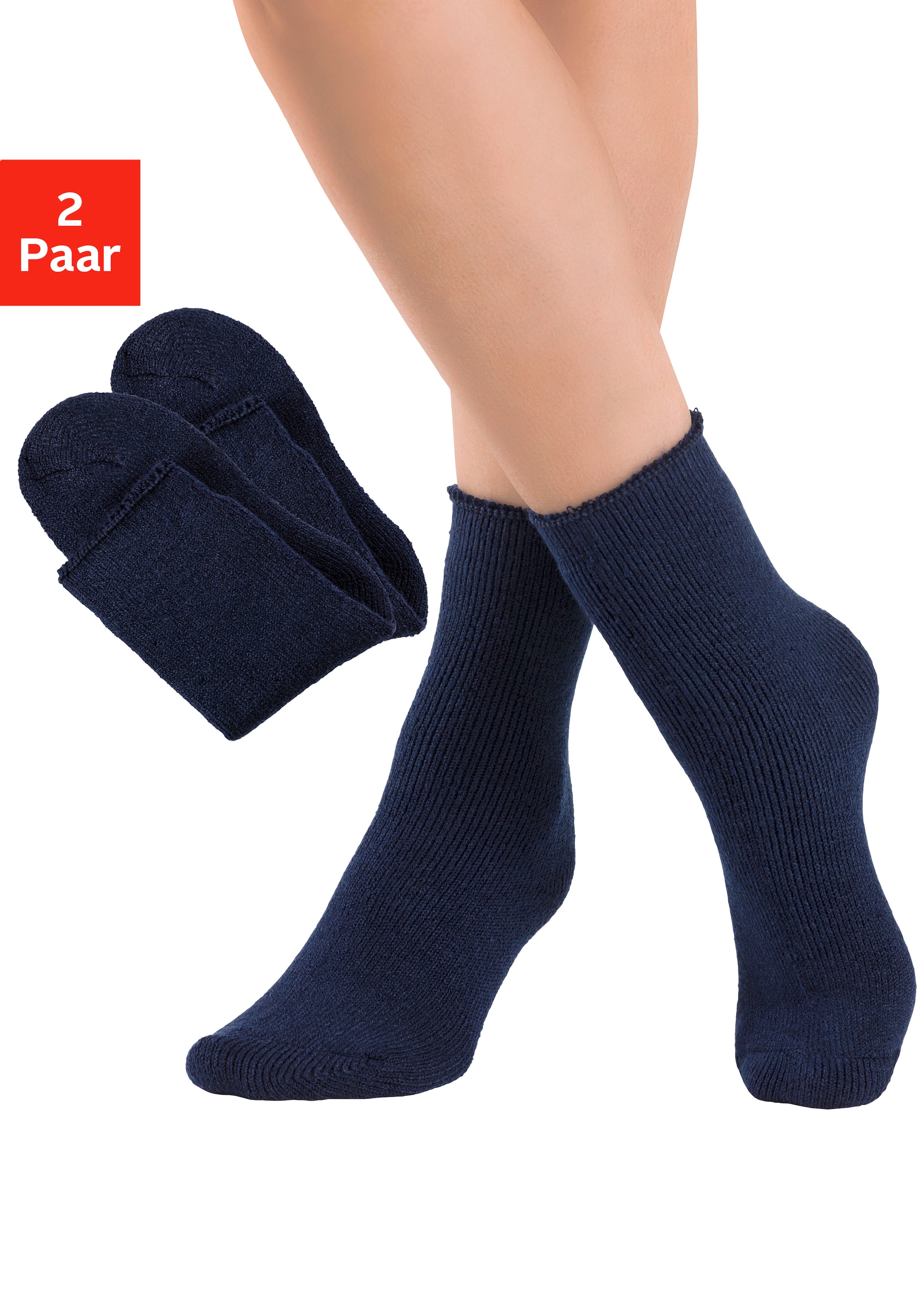 Lavana Thermosocken Packung, 2 Stk. tlg. mit flauschiger Innenseite