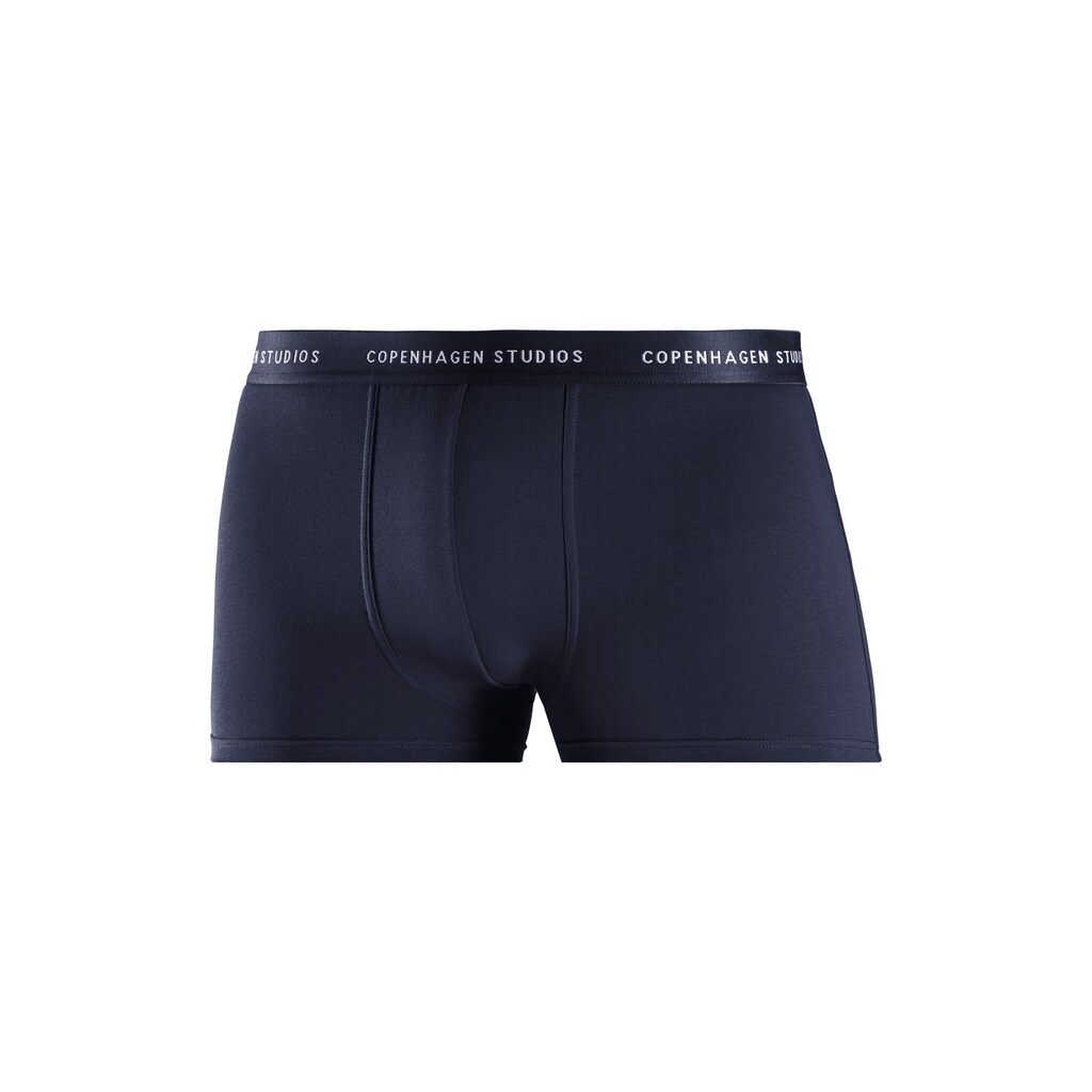 Copenhagen Studios Boxer »Boxershorts für Herren«, (3 St.), mit farbigem Logo-Bund