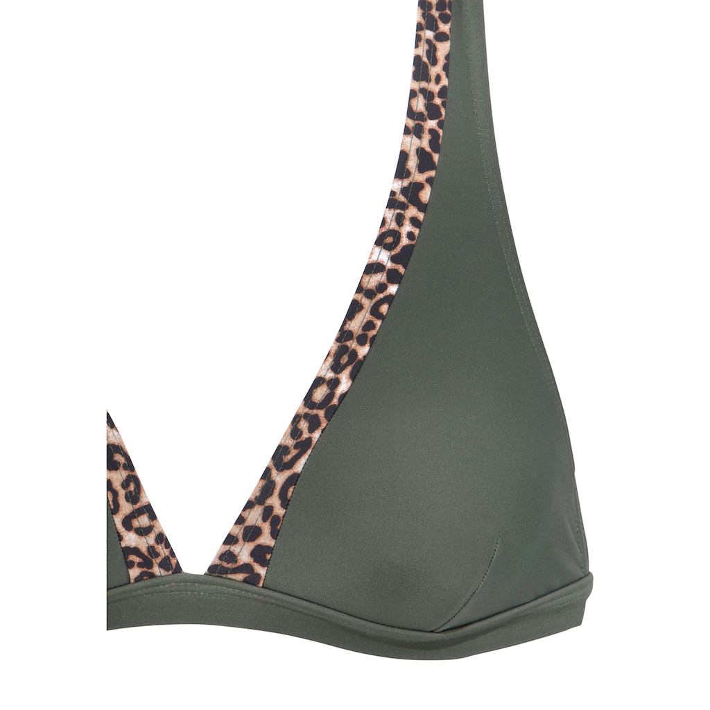 LASCANA Triangel-Bikini-Top »Adelin«, mit bedruckten Einsätzen