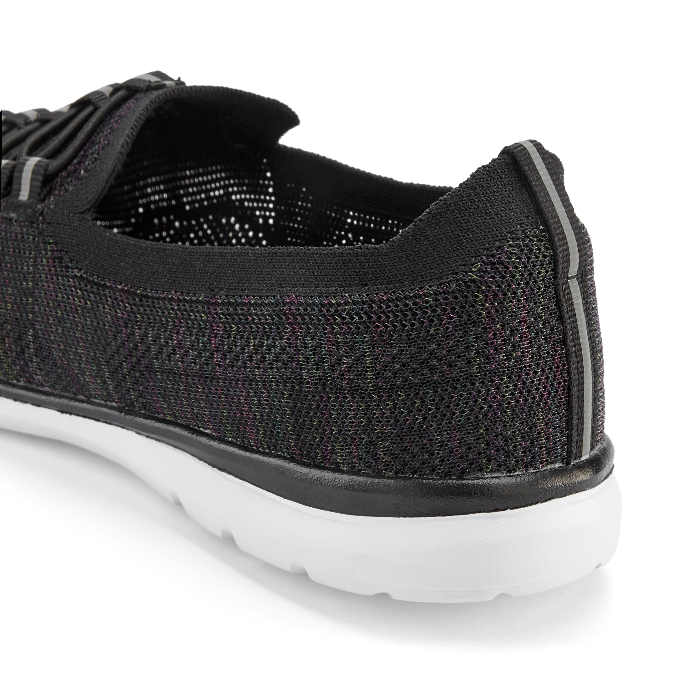 LASCANA Sneaker »Slipper, Halbschuh, leichtes Meshmaterial«, zum Reinschlüpfen mit elastischen Schnürbändern VEGAN