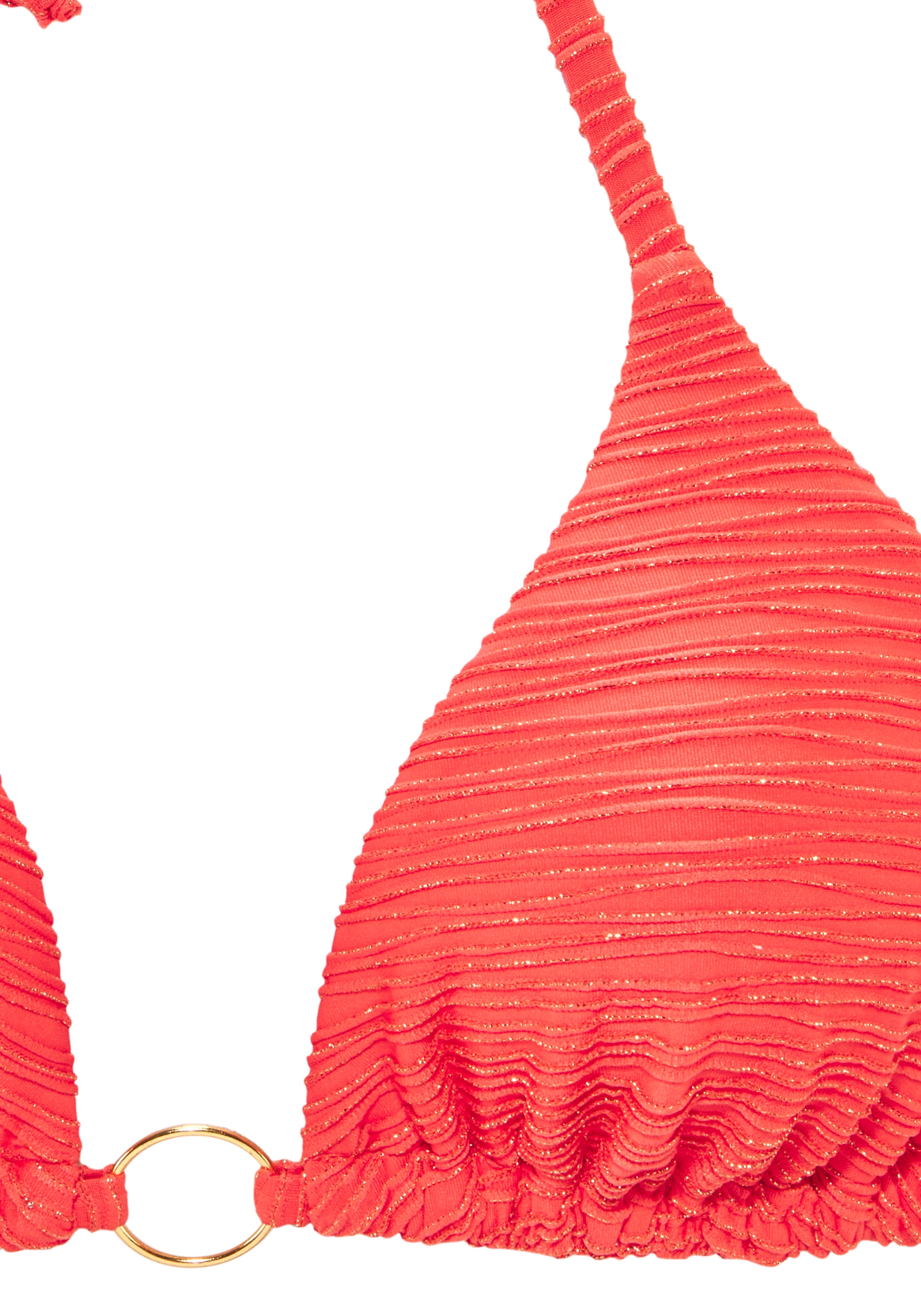 LASCANA Triangel-Bikini Glitzernde Strukturware