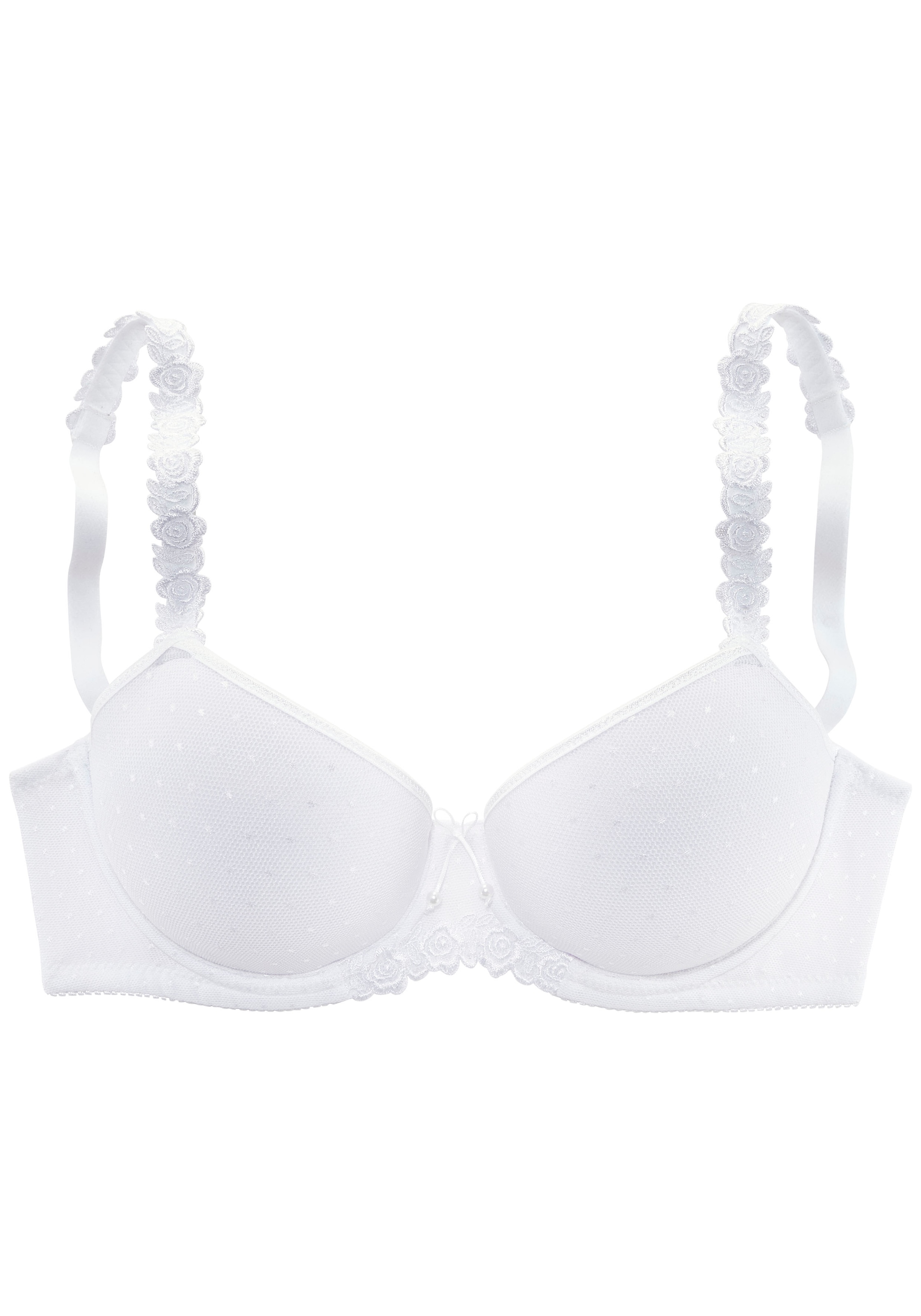 LASCANA Schalen-BH ", Dirndl-BH, Bügel-BH" mit verzierten Trägern, Dessous