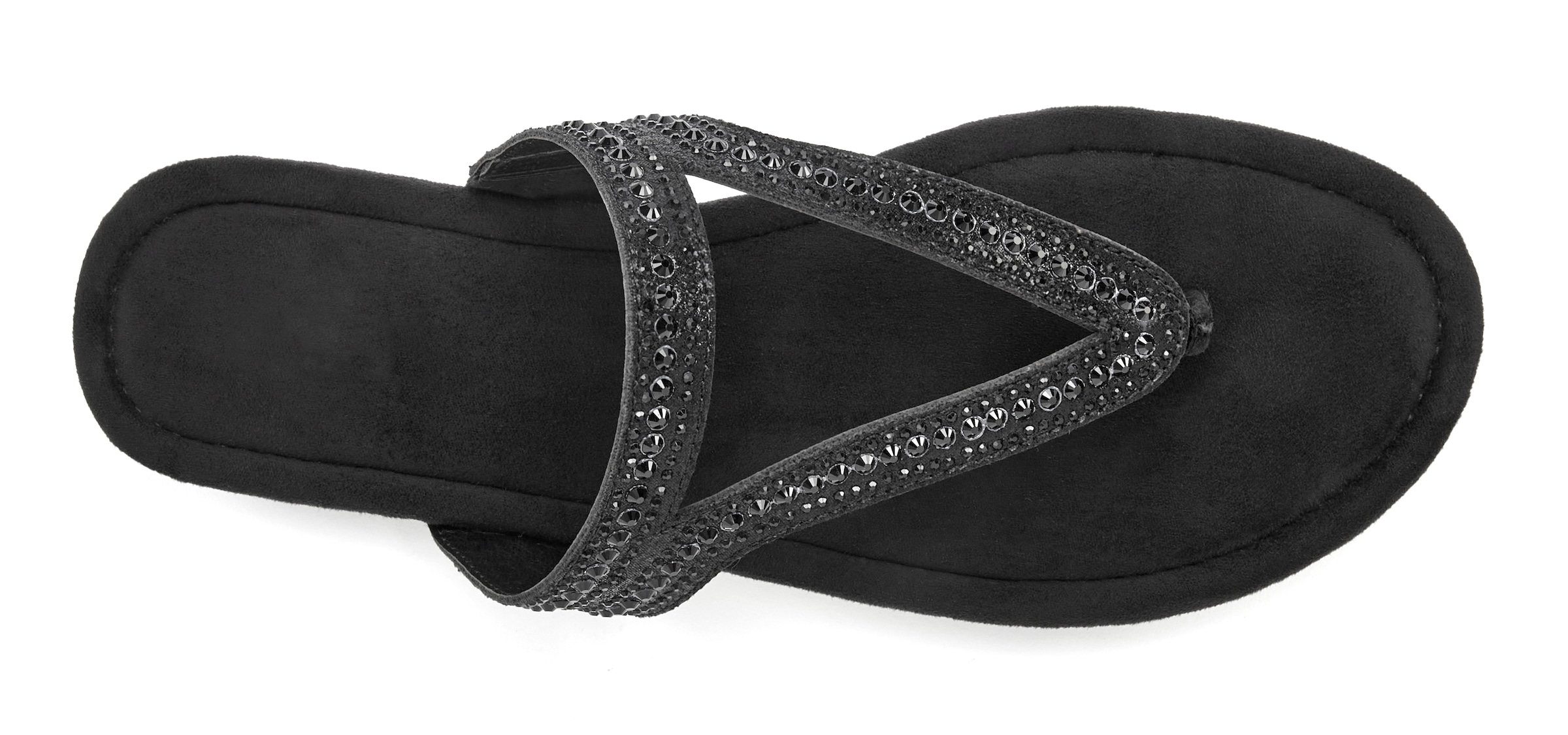 Vivance Pantolette »Mule, Sommerschuh, offener Schuh, Zehentrenner, Sandale,«, mit Schmucksteinchen VEGAN