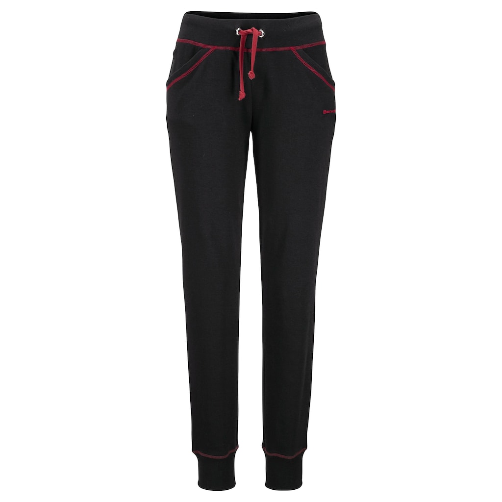Bench. Loungewear Relaxhose, mit kontrastfarbenen Nähten, Loungewear