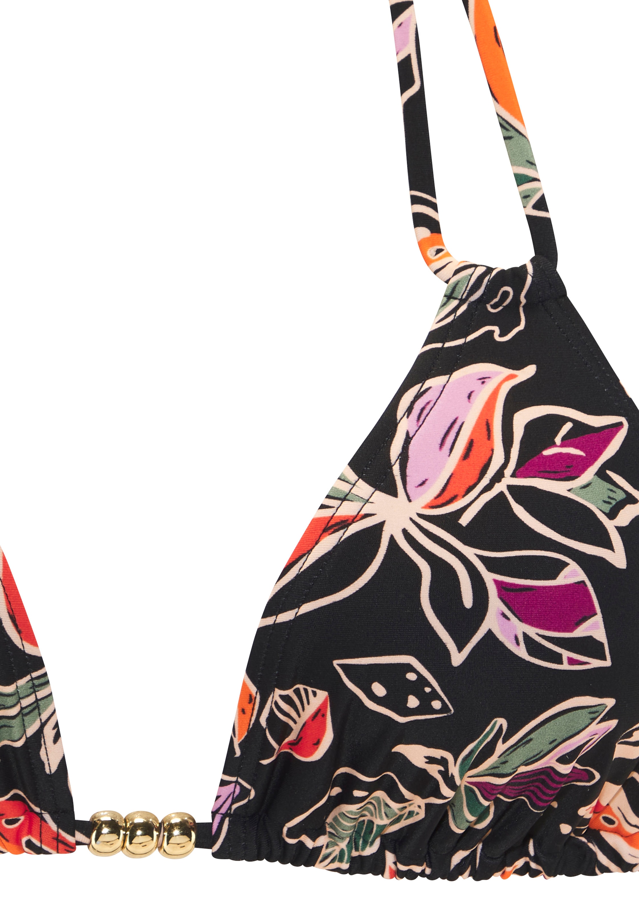 Buffalo Triangel-Bikini-Top »Whoopi« mit modernem Blätterdruck