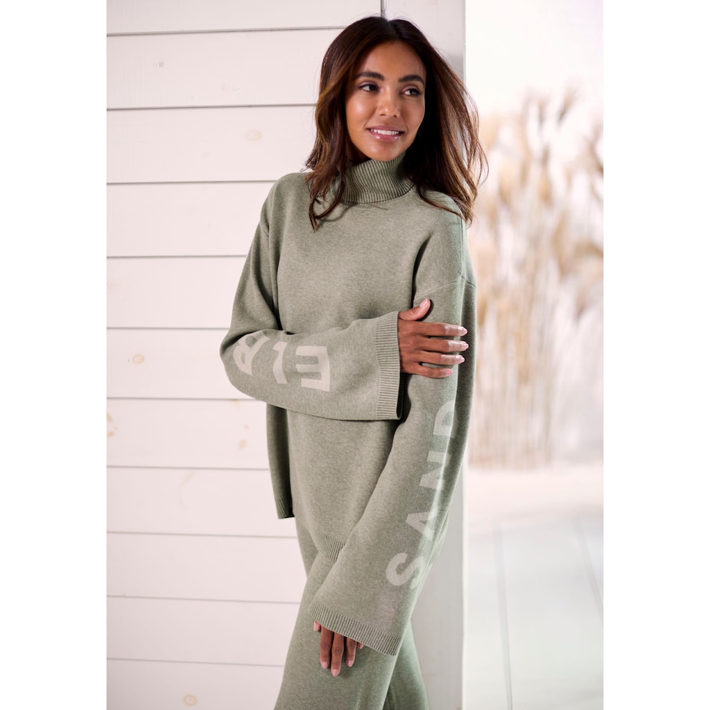 Elbsand Sweater, Rollkragenpullover aus weichem Strick, Loungewear