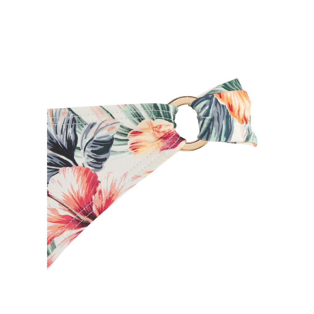 LASCANA Bikini-Hose »Salsa«, mit Zierringen und tollem Blumenprint