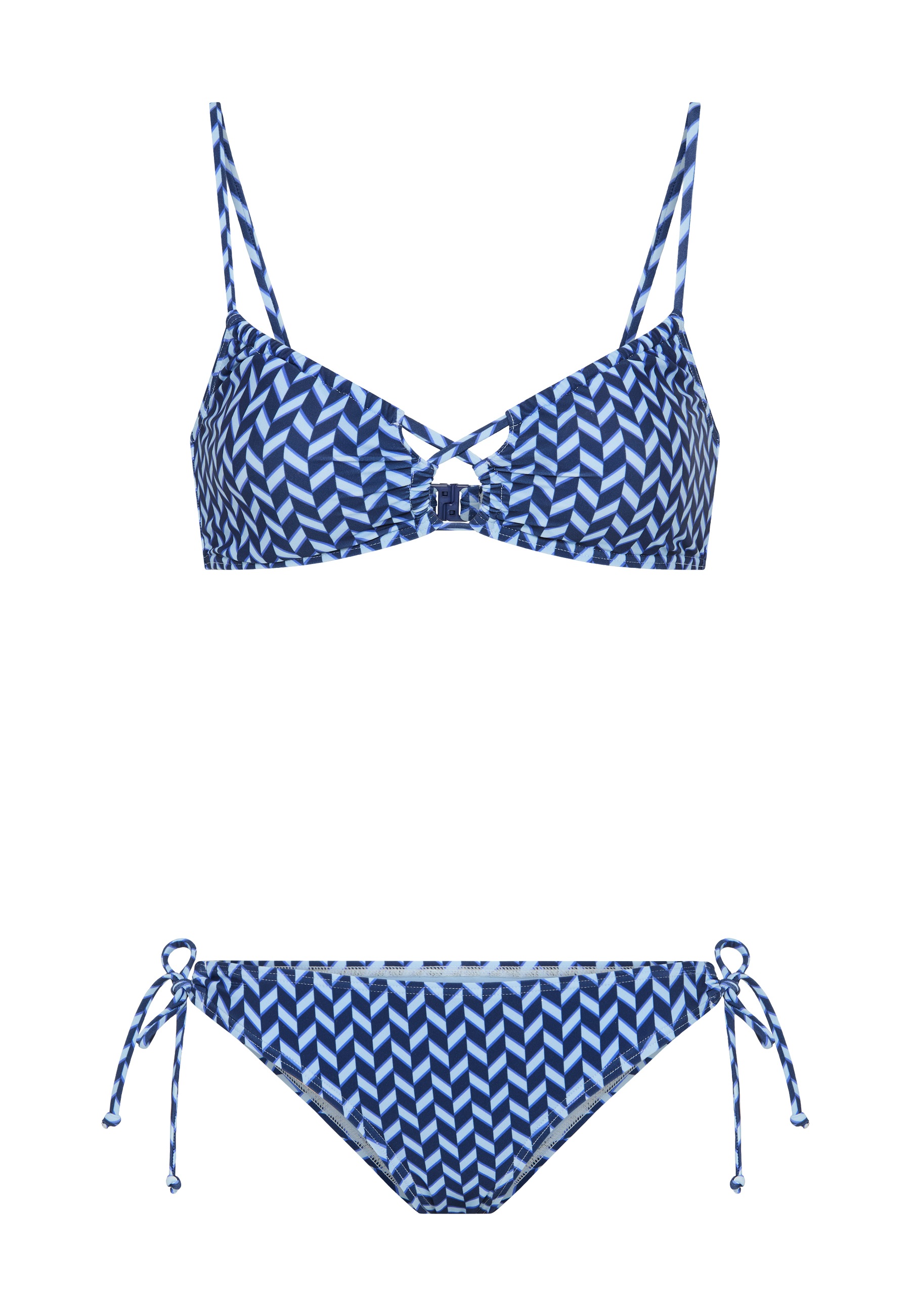LSCN by LASCANA Bikini bustier mit grafischem Allover-Print
