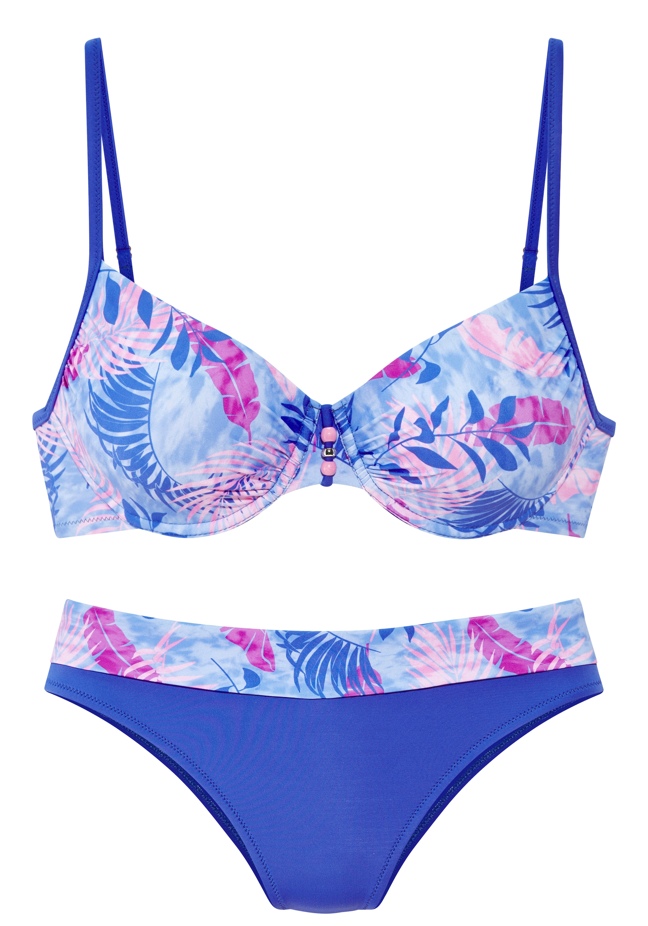 Vivance Bügel-Bikini mit stylischem Blätterprint