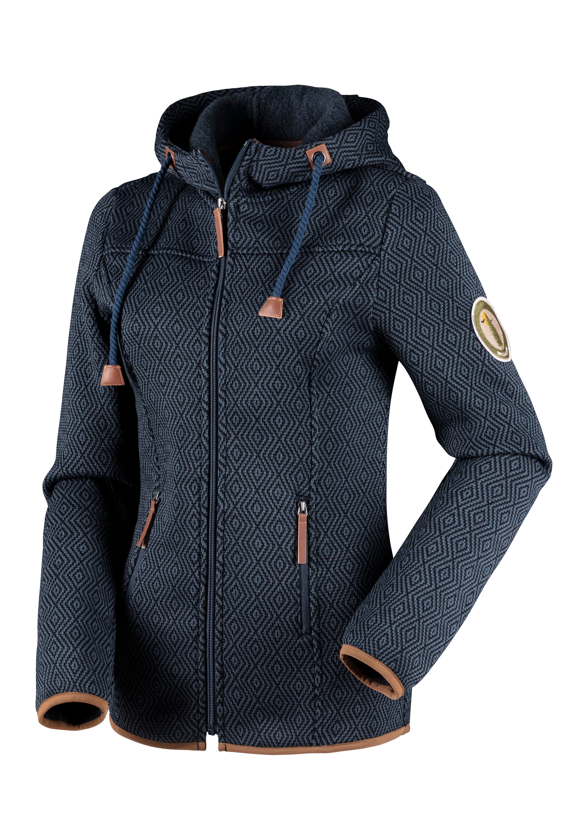 LASCANA ACTIVE Fleecejacke, mit Kapuze, Trekkingjacke mit Kapuze