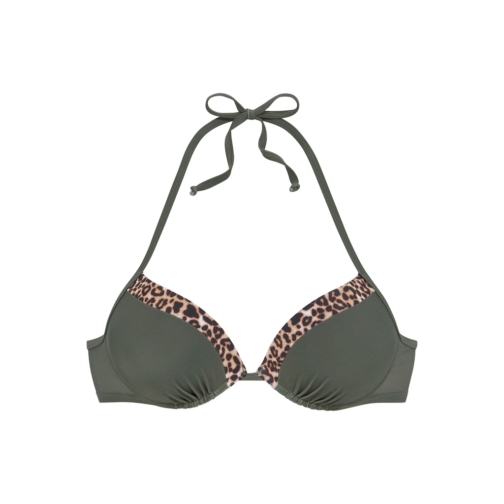 LASCANA Push-Up-Bikini-Top »Adelin«, mit bedruckten Einsätzen