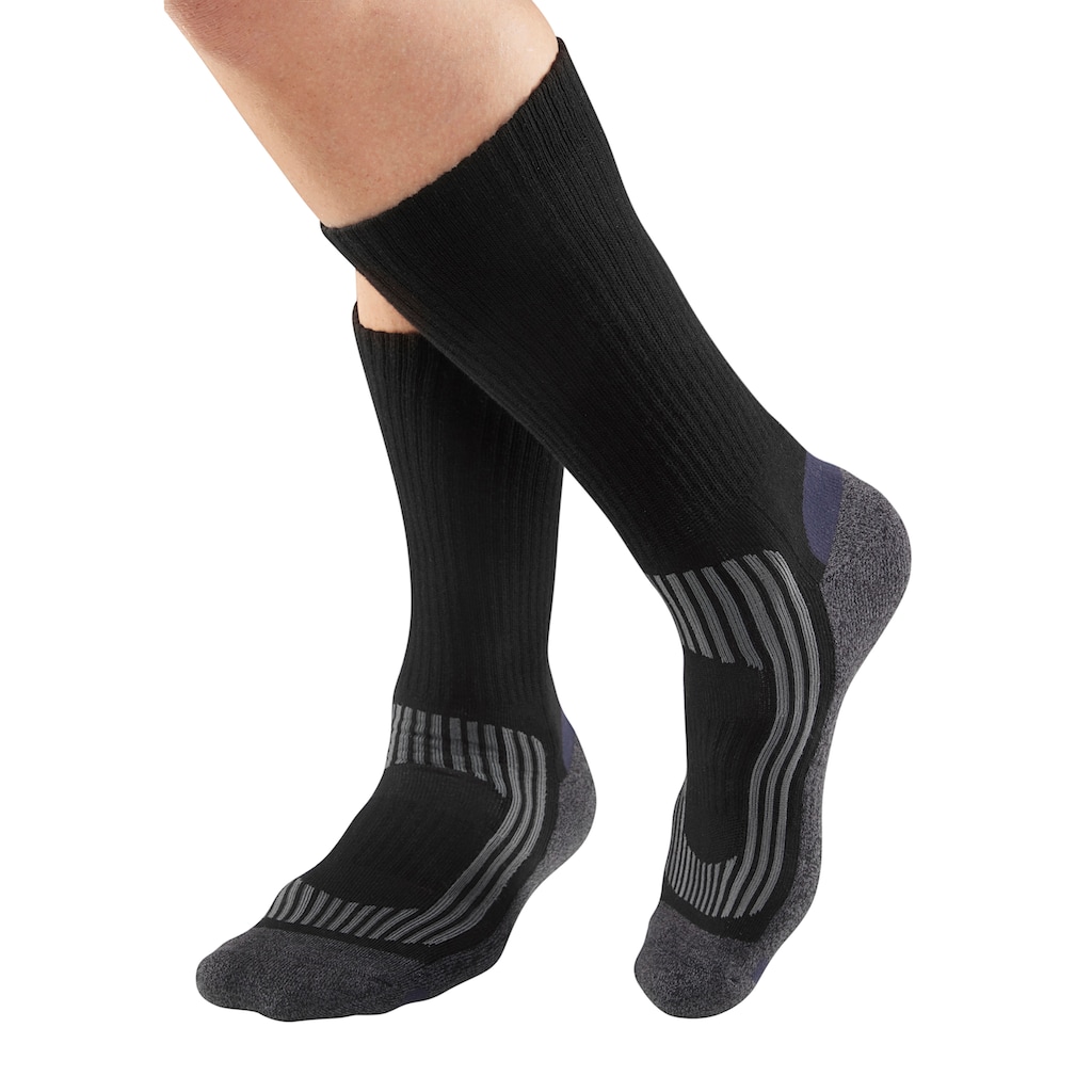 H.I.S Wandersocken, (Packung, 2 Paar), weich gepolstert
