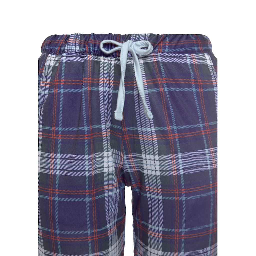 H.I.S Pyjama, (Set, 2 tlg.), aus Flanell mit Allover-Karomuster